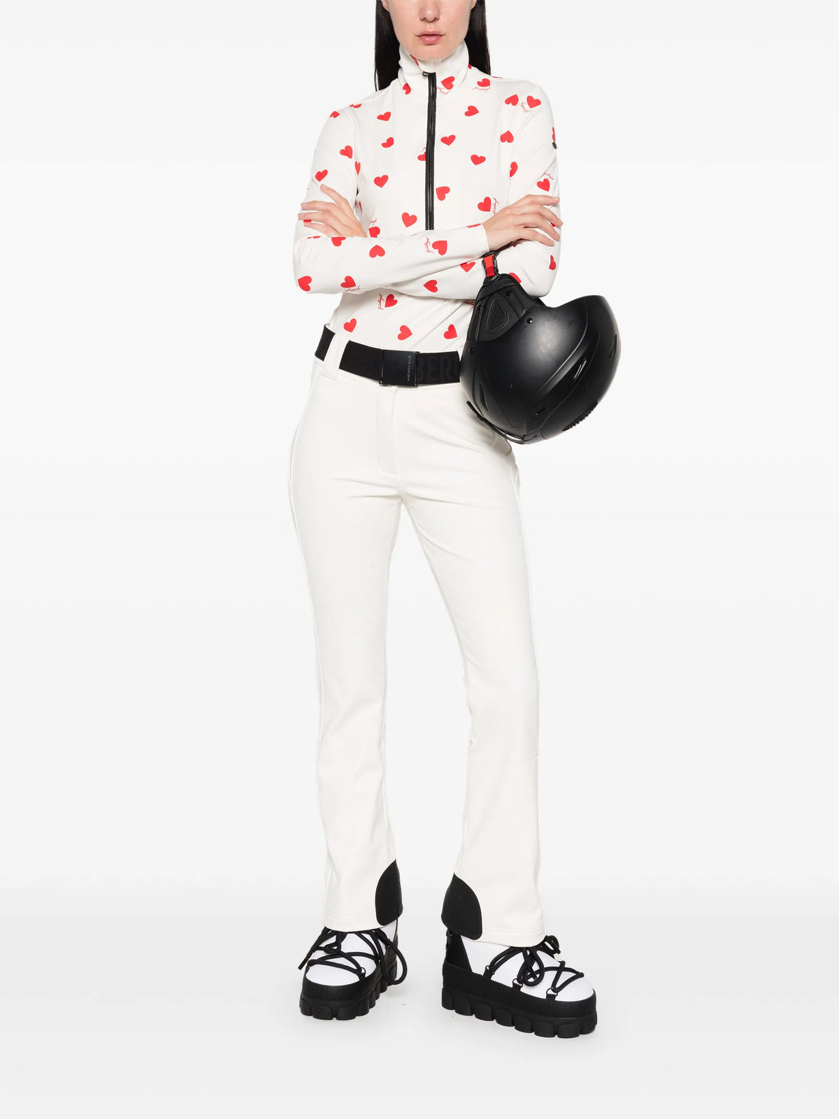 Aimi heart-print top