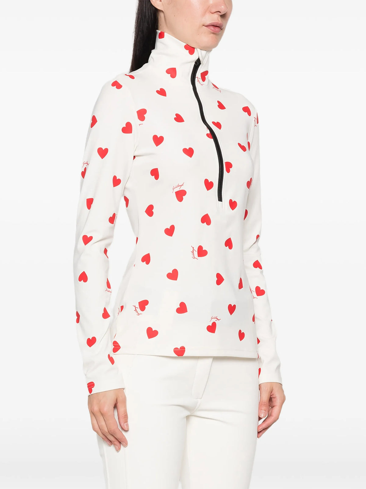 Aimi heart-print top