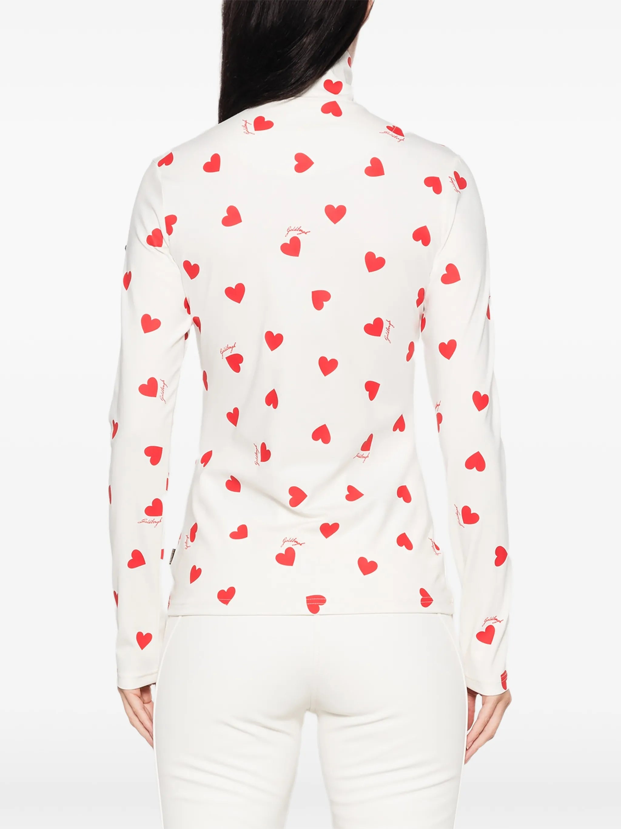 Aimi heart-print top