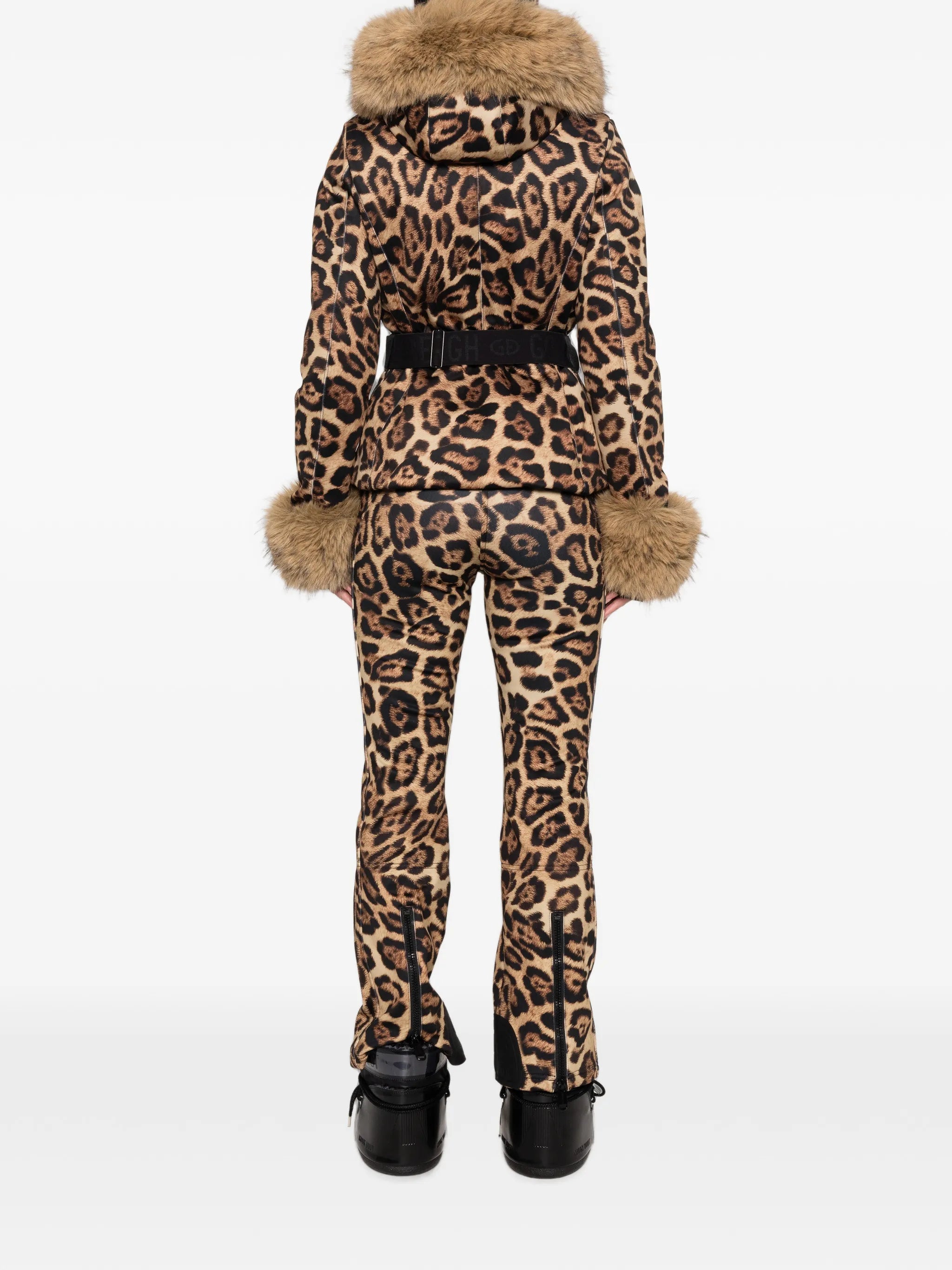 Jagger leopard-print ski jacket
