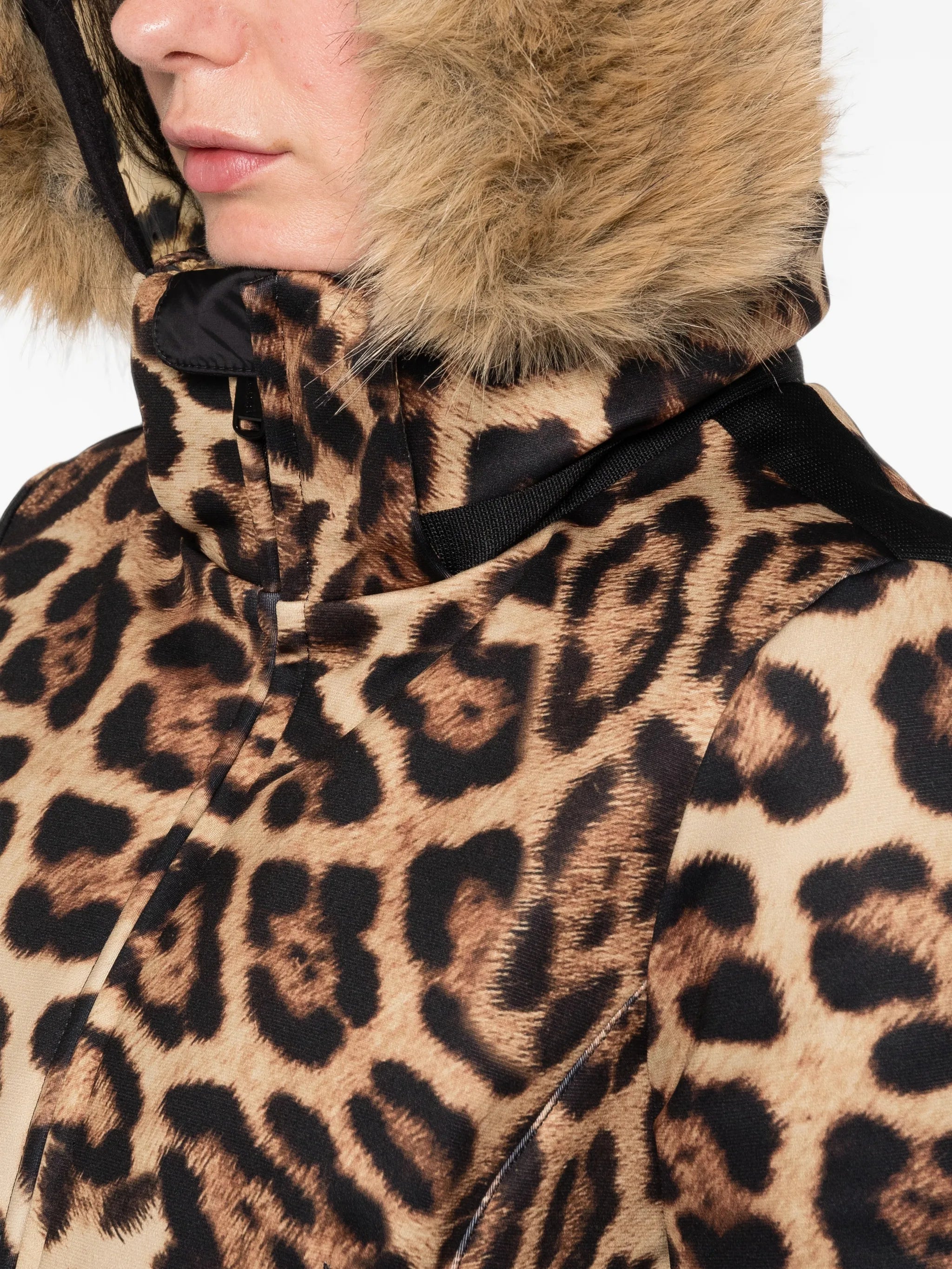 Jagger leopard-print ski jacket