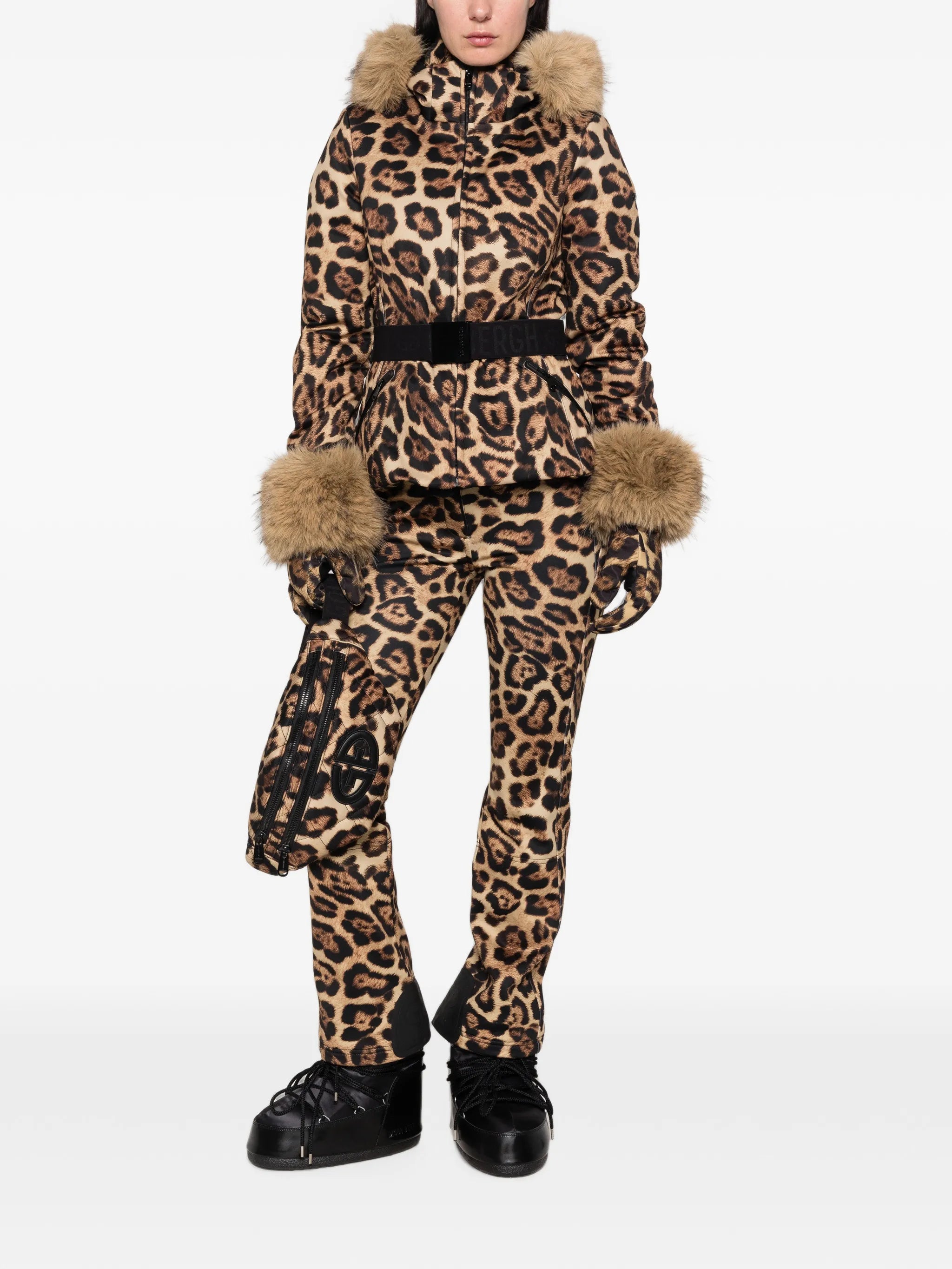 Jagger leopard-print ski jacket