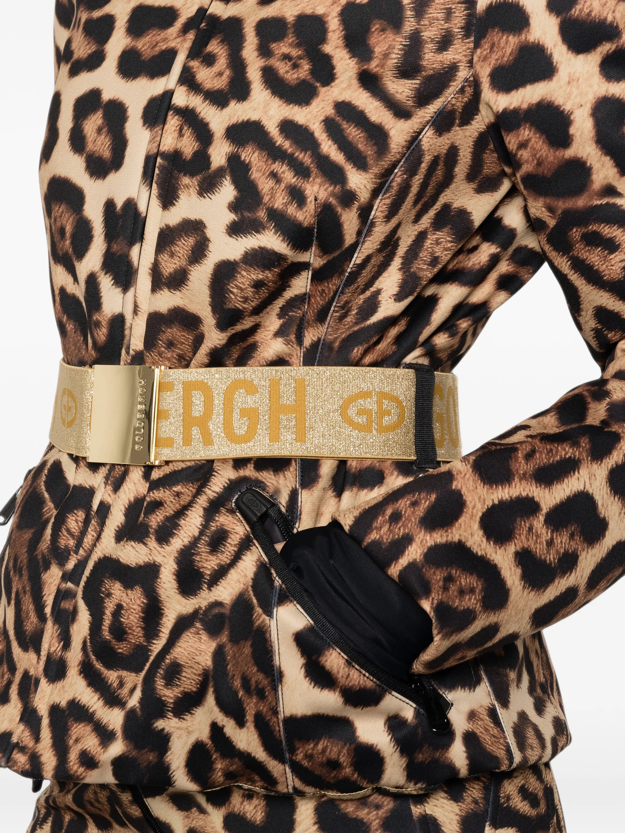 Jagger leopard-print ski jacket