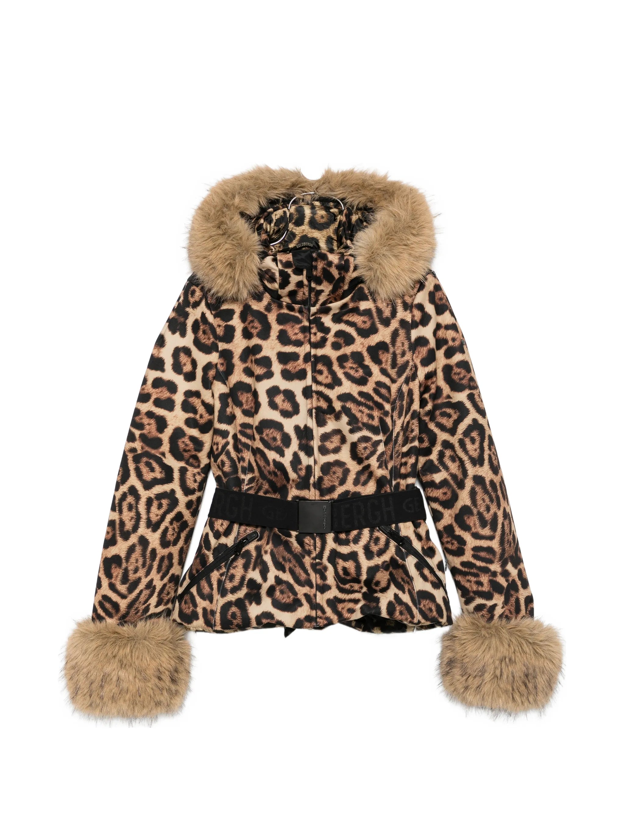 Jagger leopard-print ski jacket
