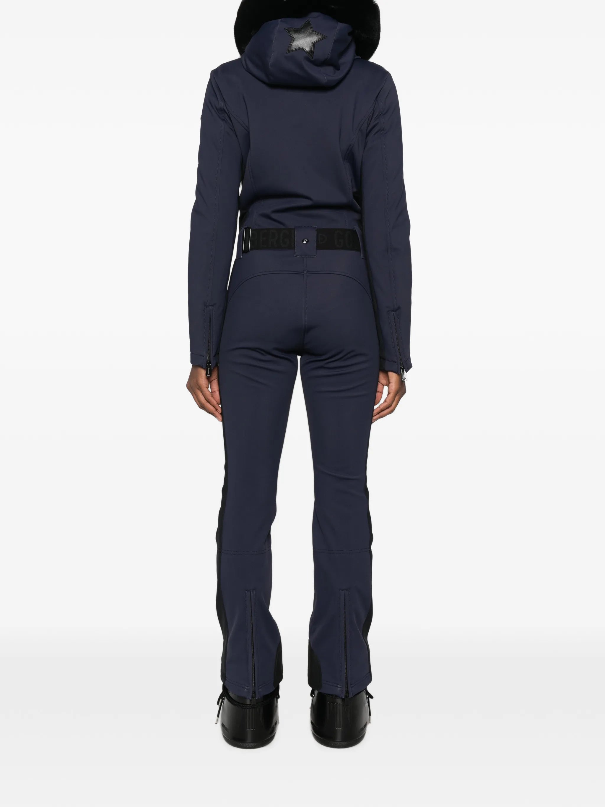 Parry faux-fur-trim ski suit