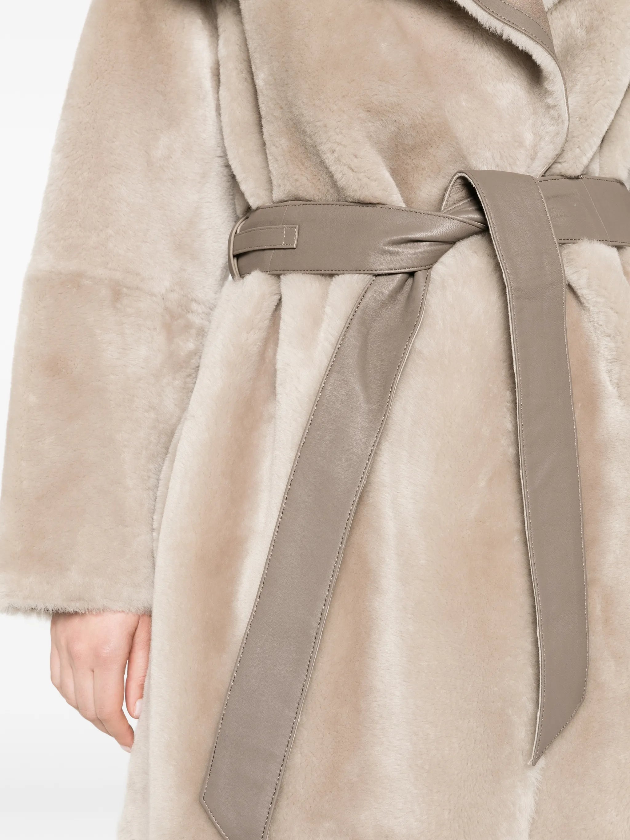Marian reversible wrap coat