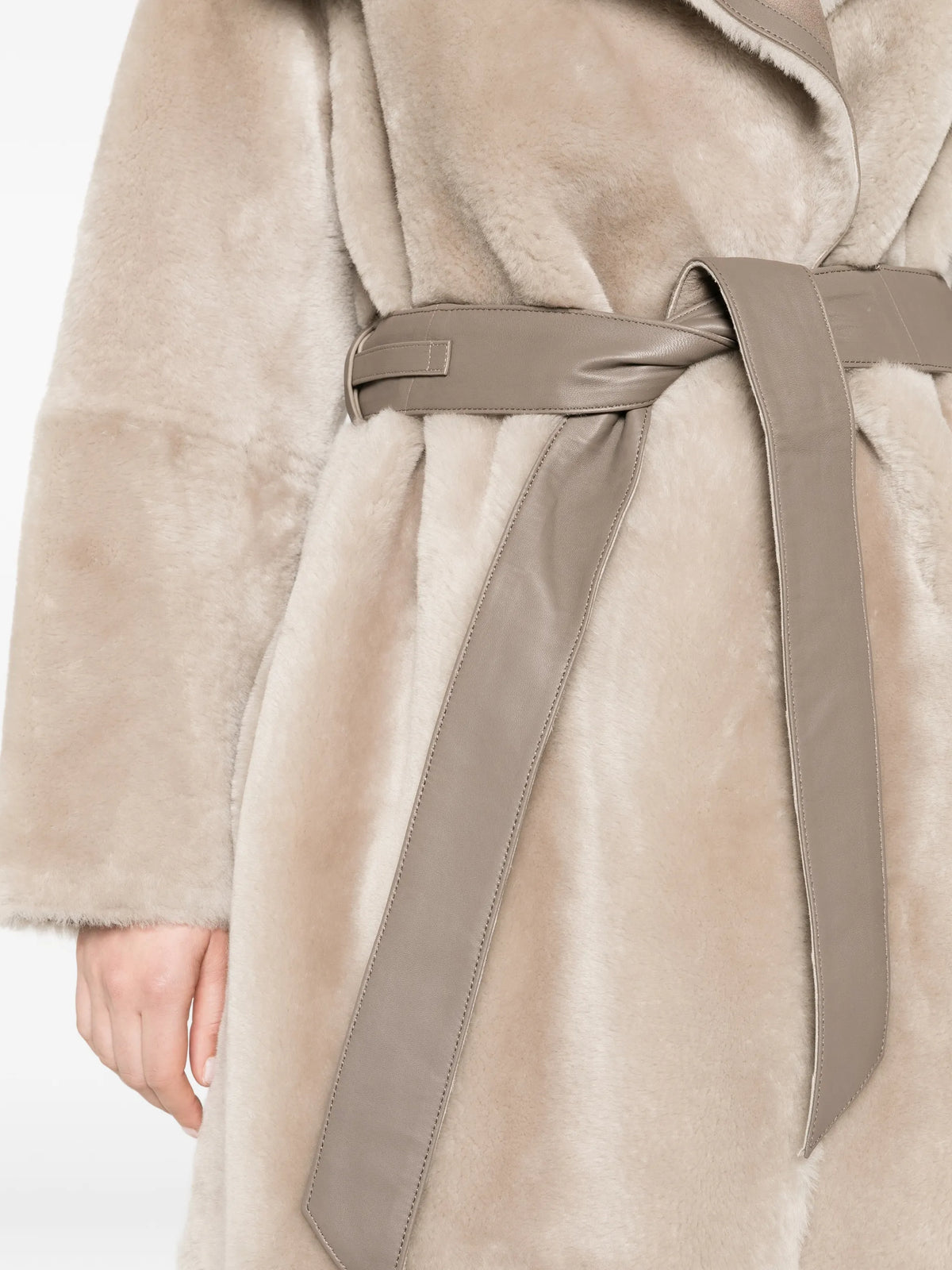 Marian reversible wrap coat