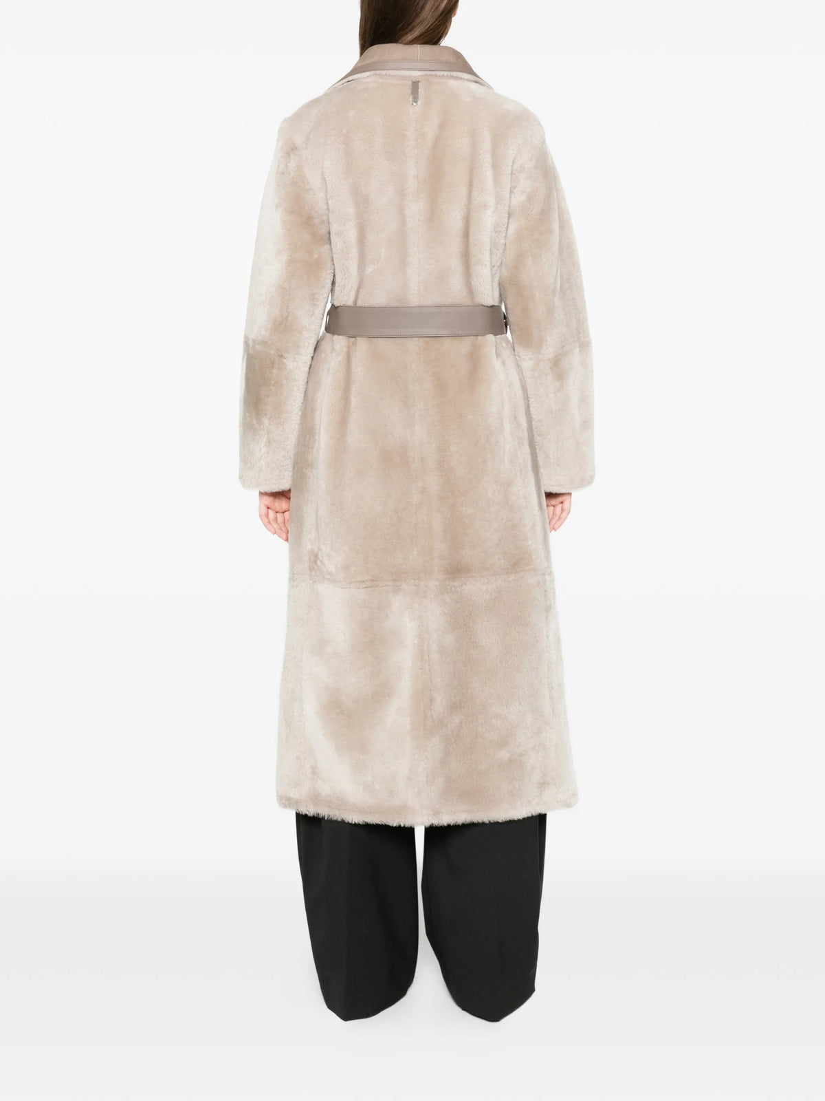 Marian reversible wrap coat