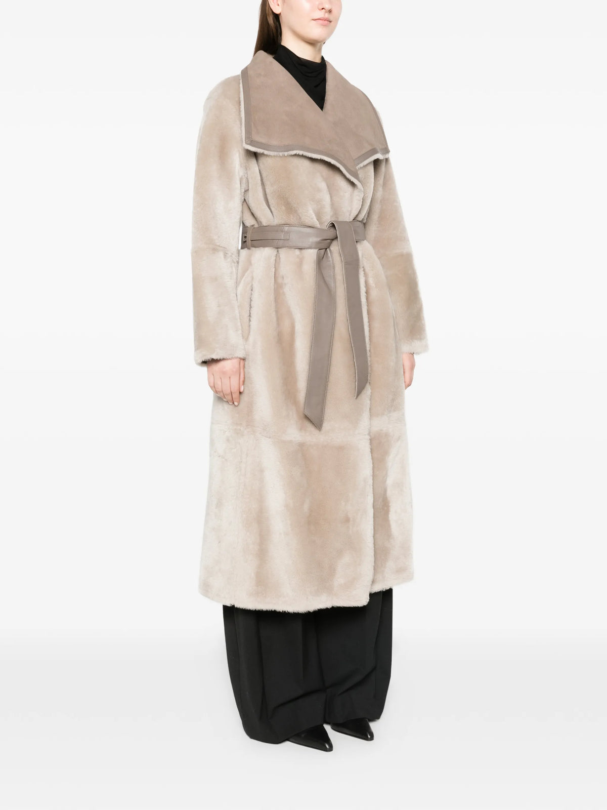 Marian reversible wrap coat