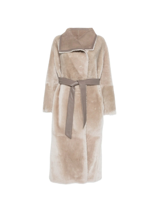 Marian reversible wrap coat