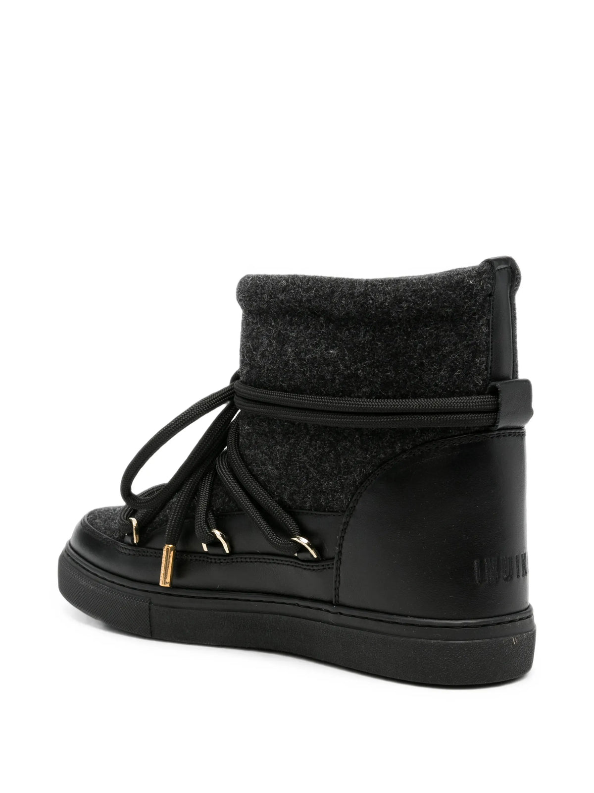 Felt Leather-Trimmed snow boots