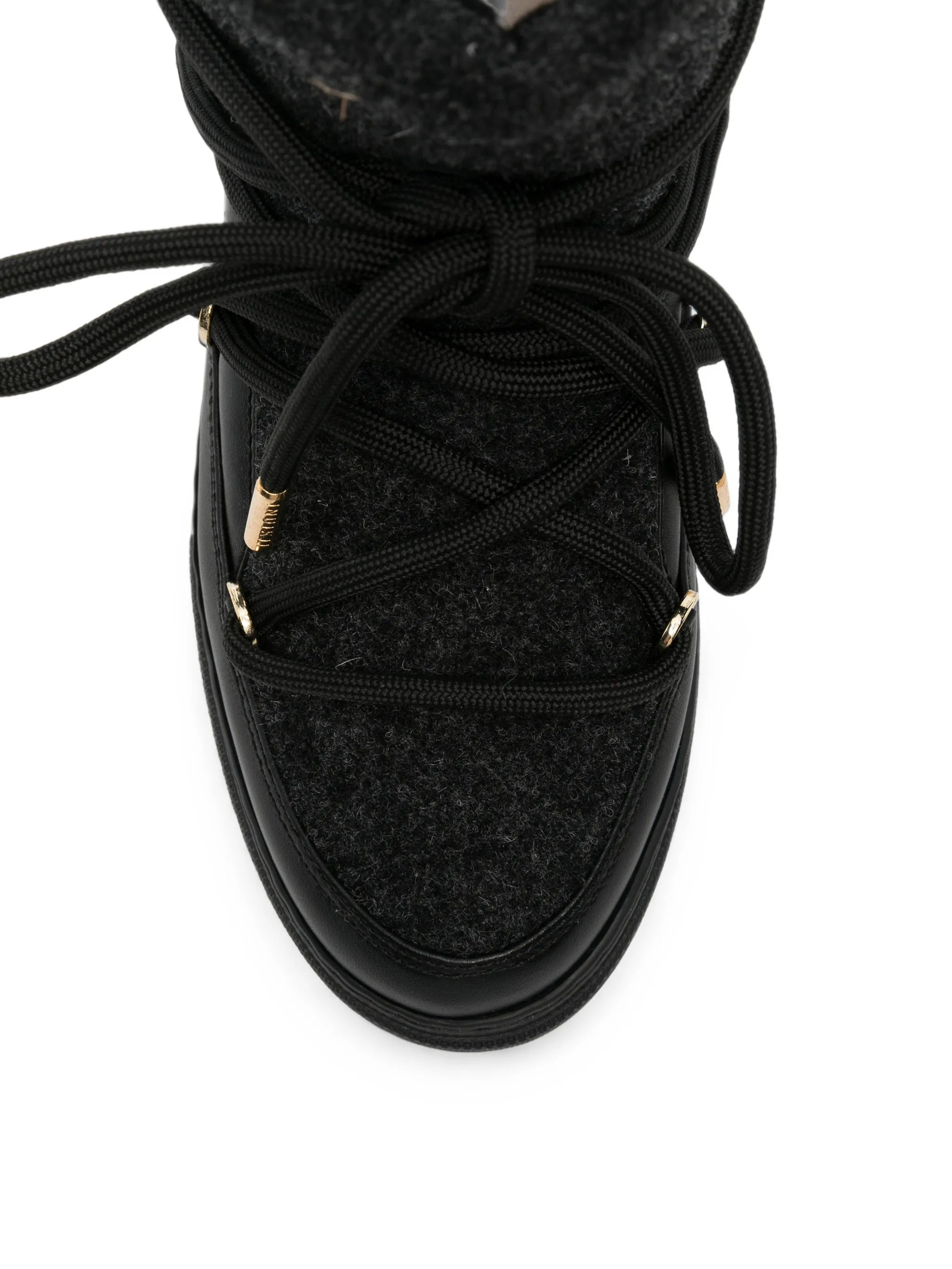 Felt Leather-Trimmed snow boots