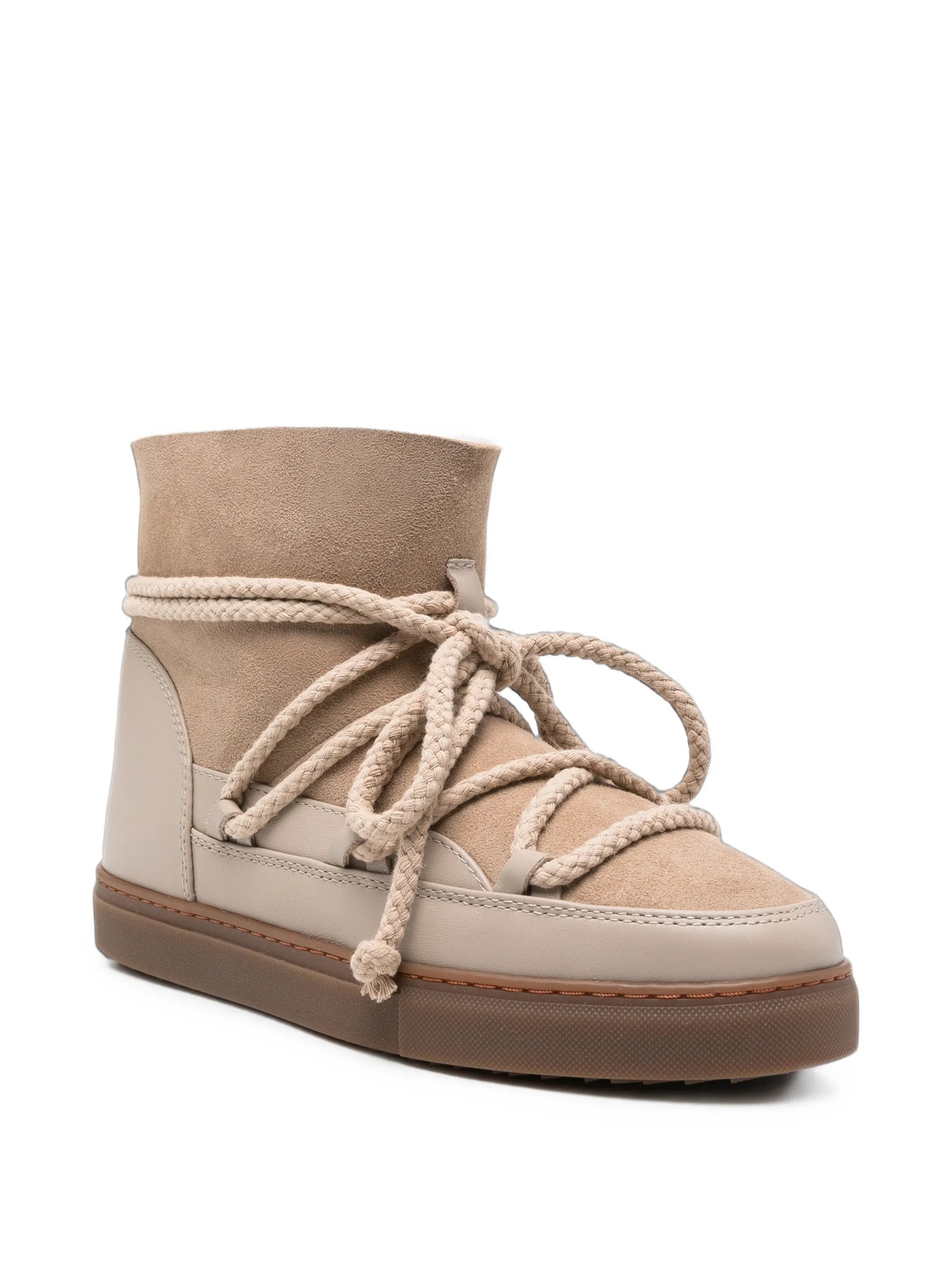 lace-up suede boots
