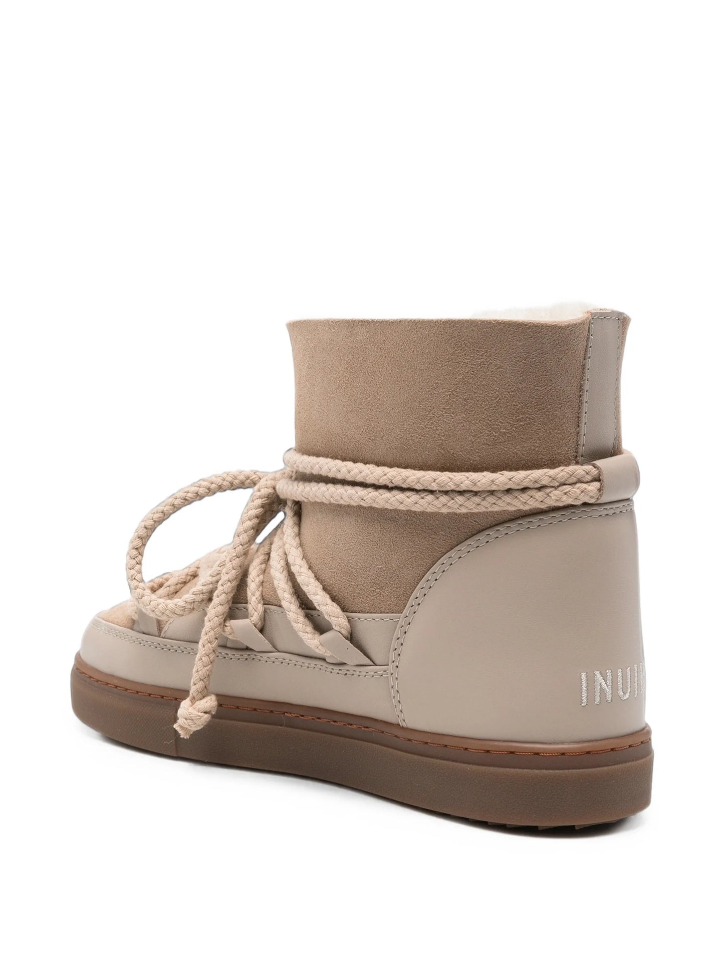 lace-up suede boots