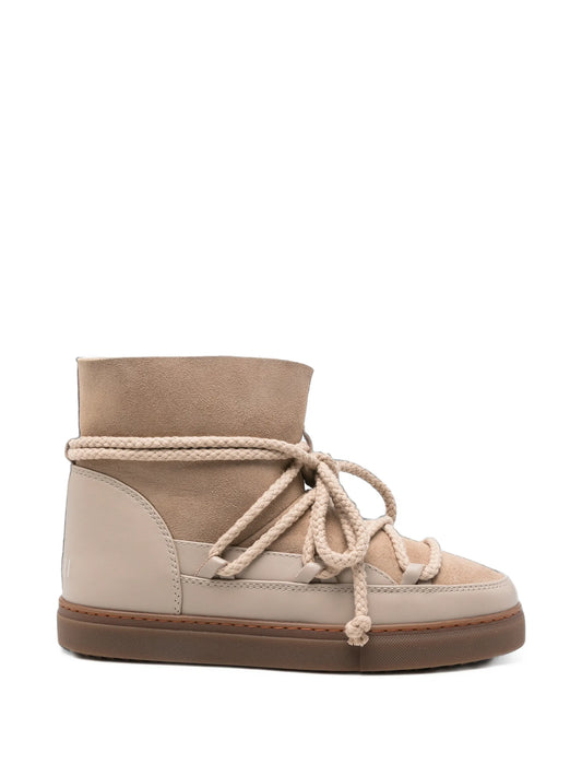 lace-up suede boots