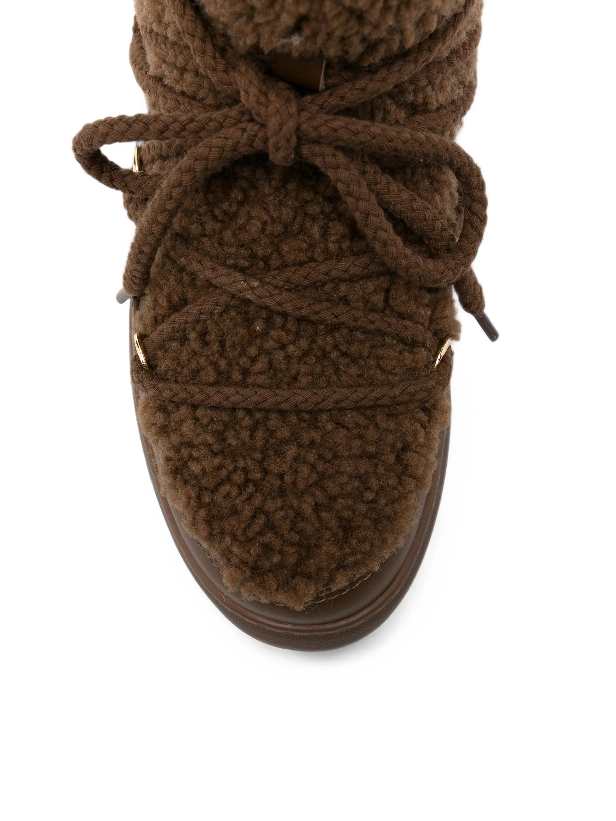 Curly ankle boots
