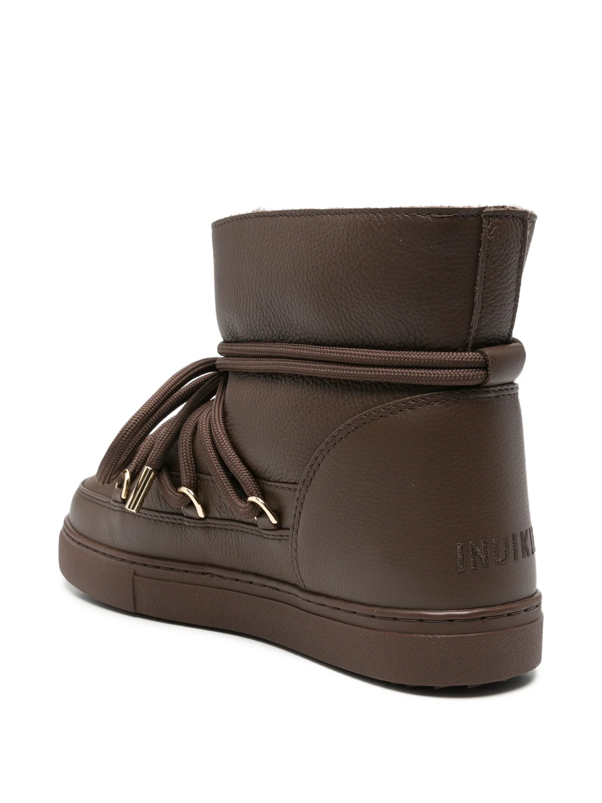 lace-up leather ankle boots