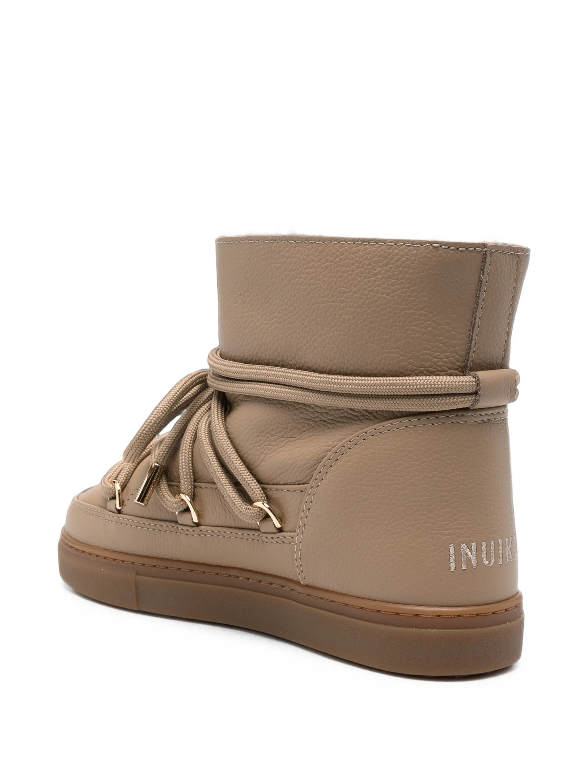 lace-up leather ankle boots