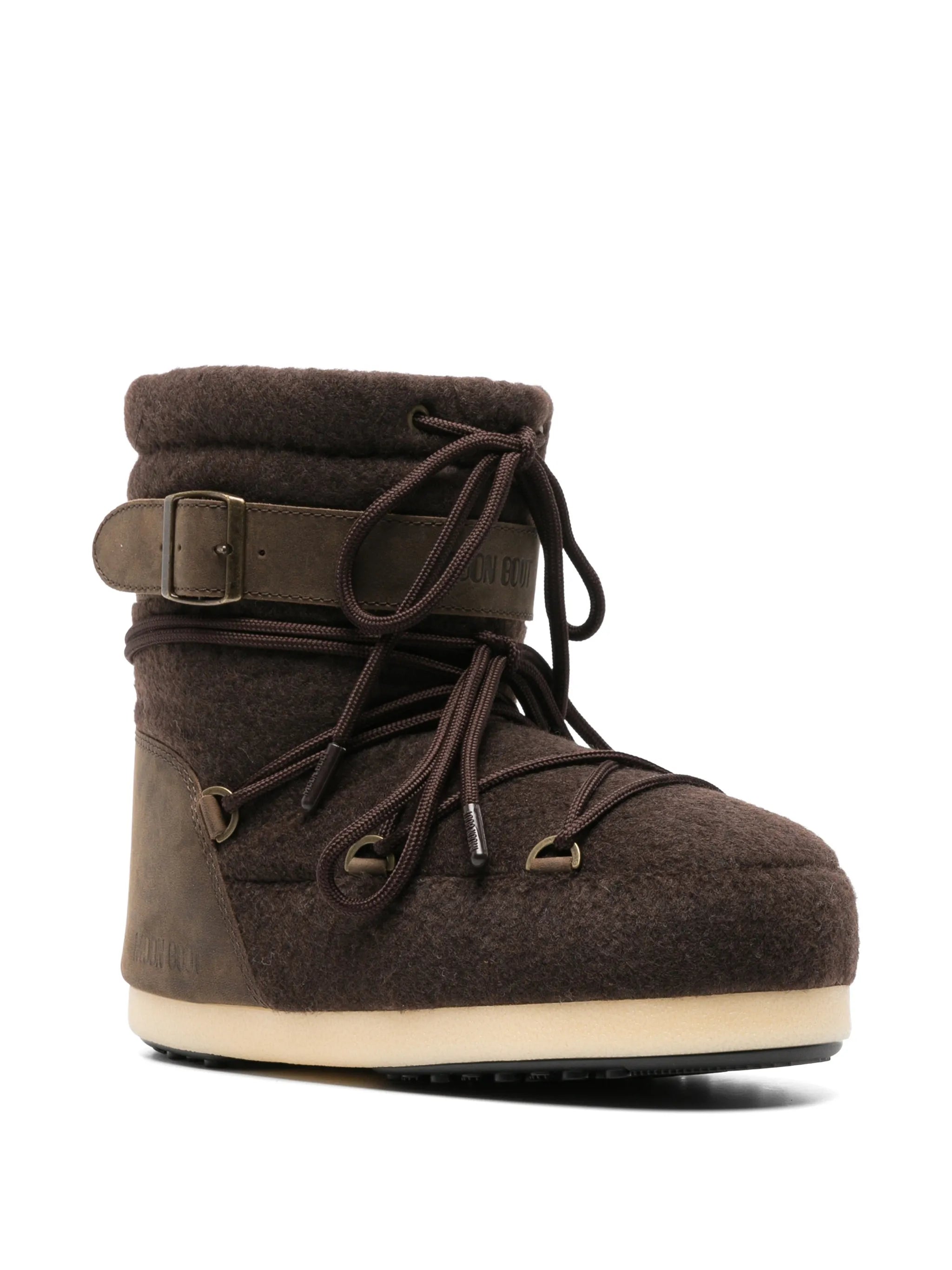 EVX light nubuck dark brown felt boots