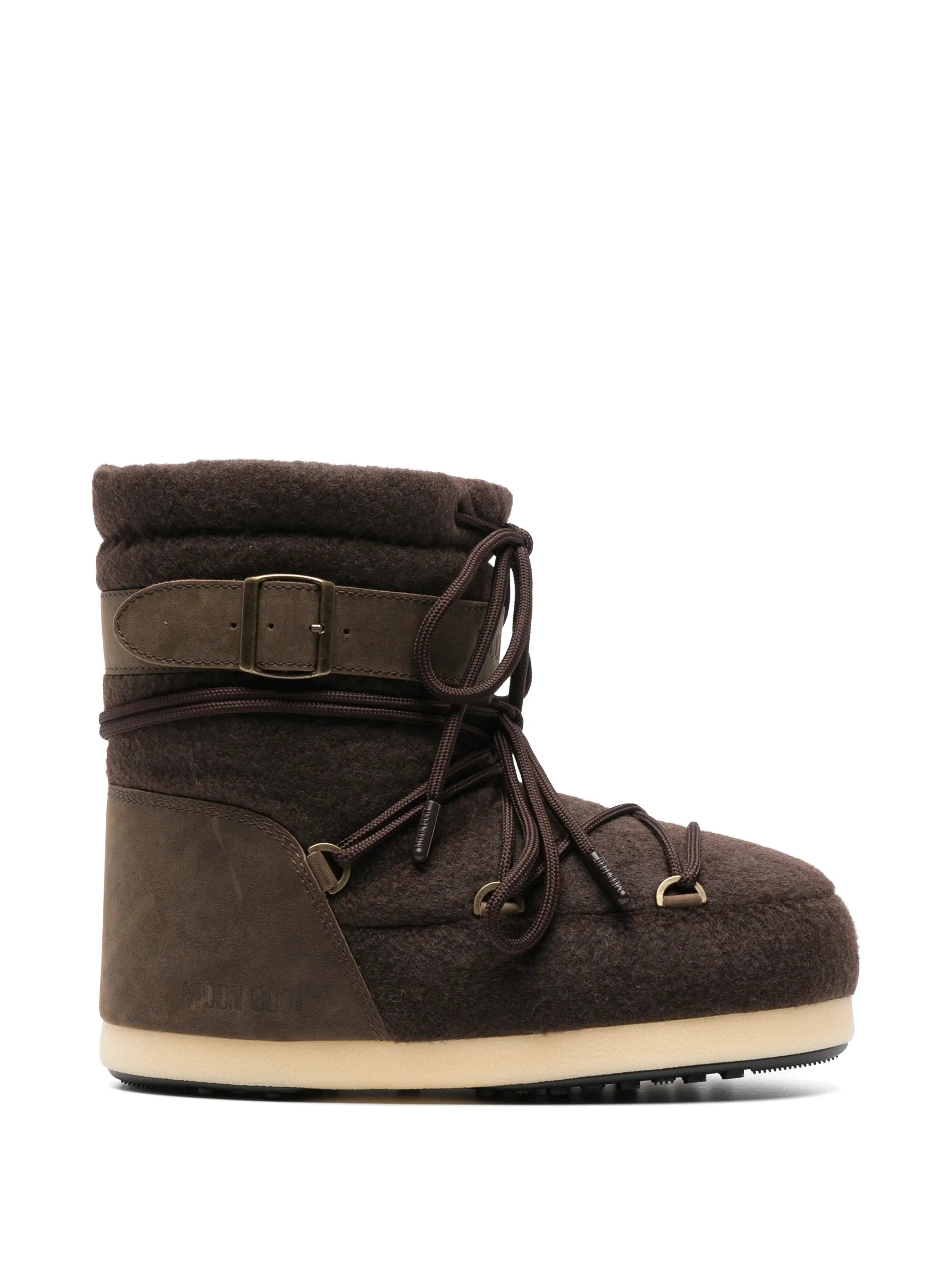 EVX light nubuck dark brown felt boots