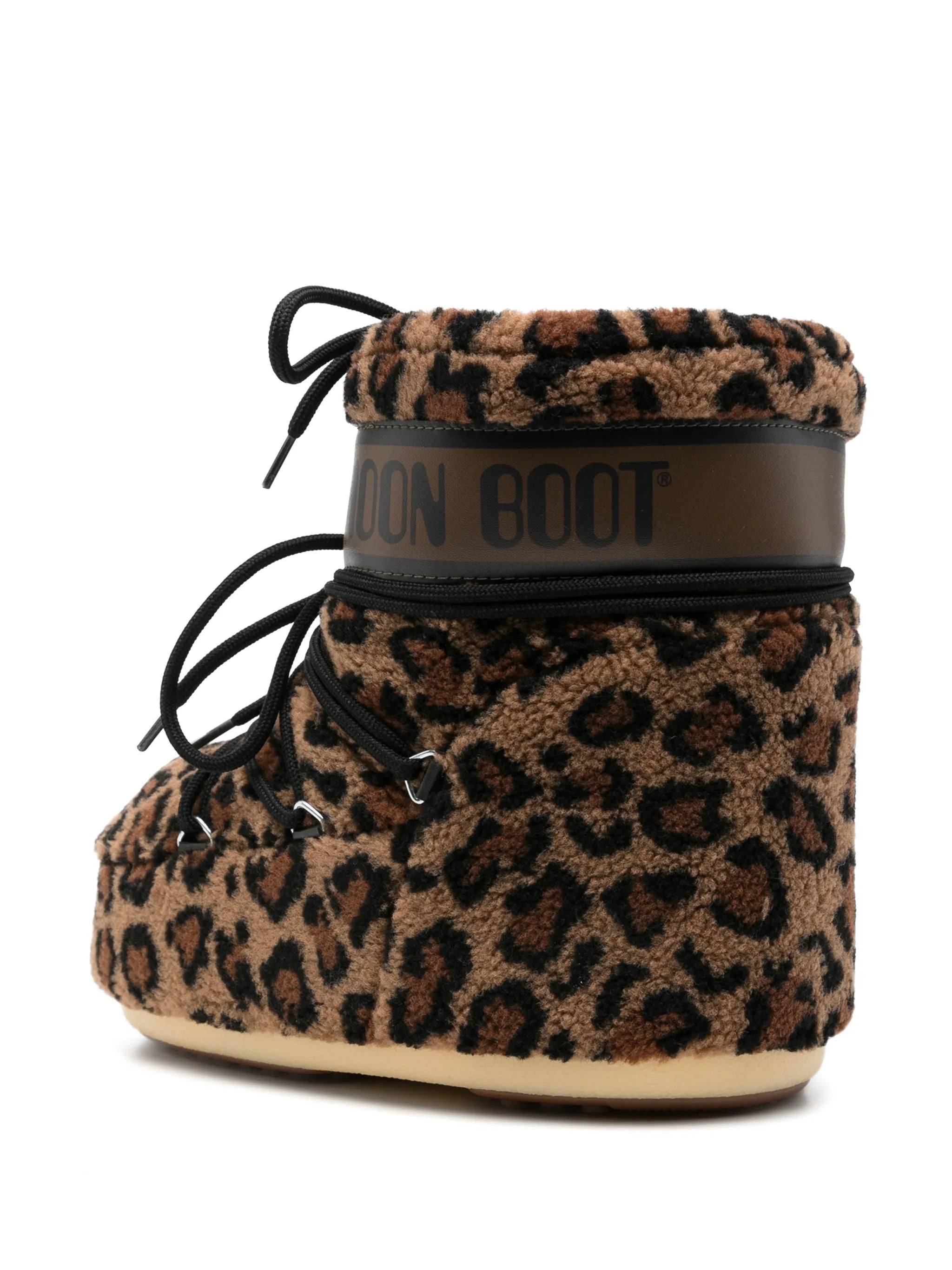 leopard-pattern boots