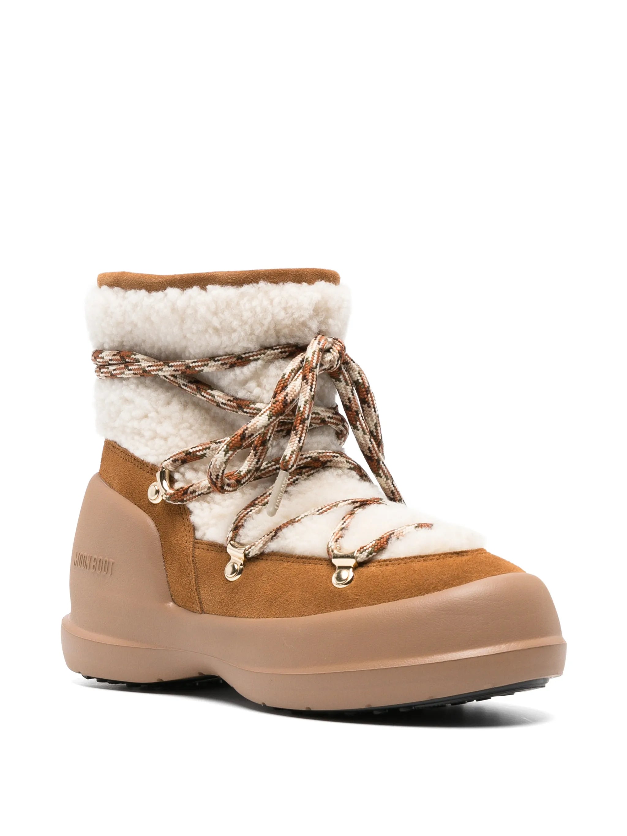 Mezzaluna shearling boots