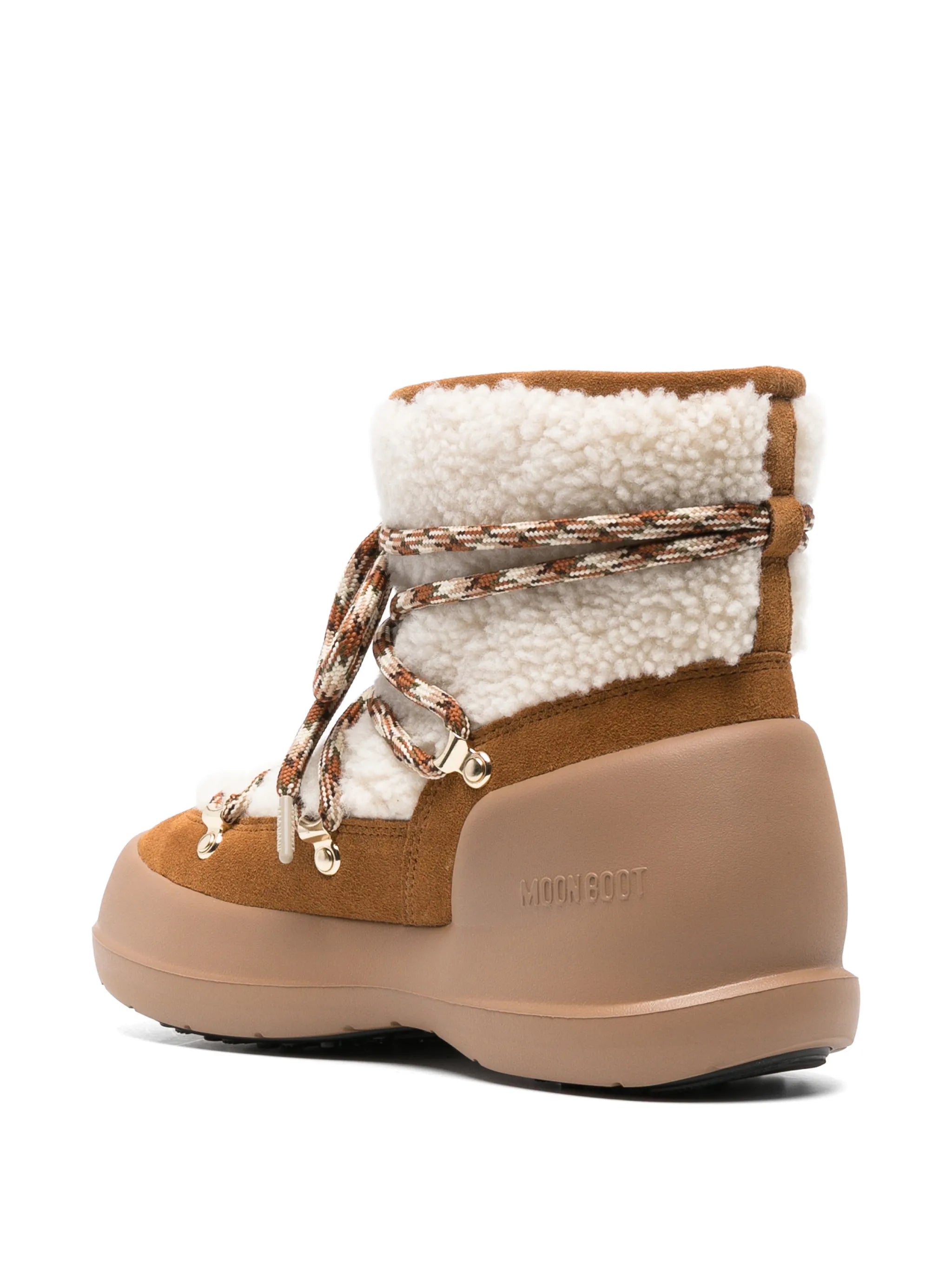 Mezzaluna shearling boots