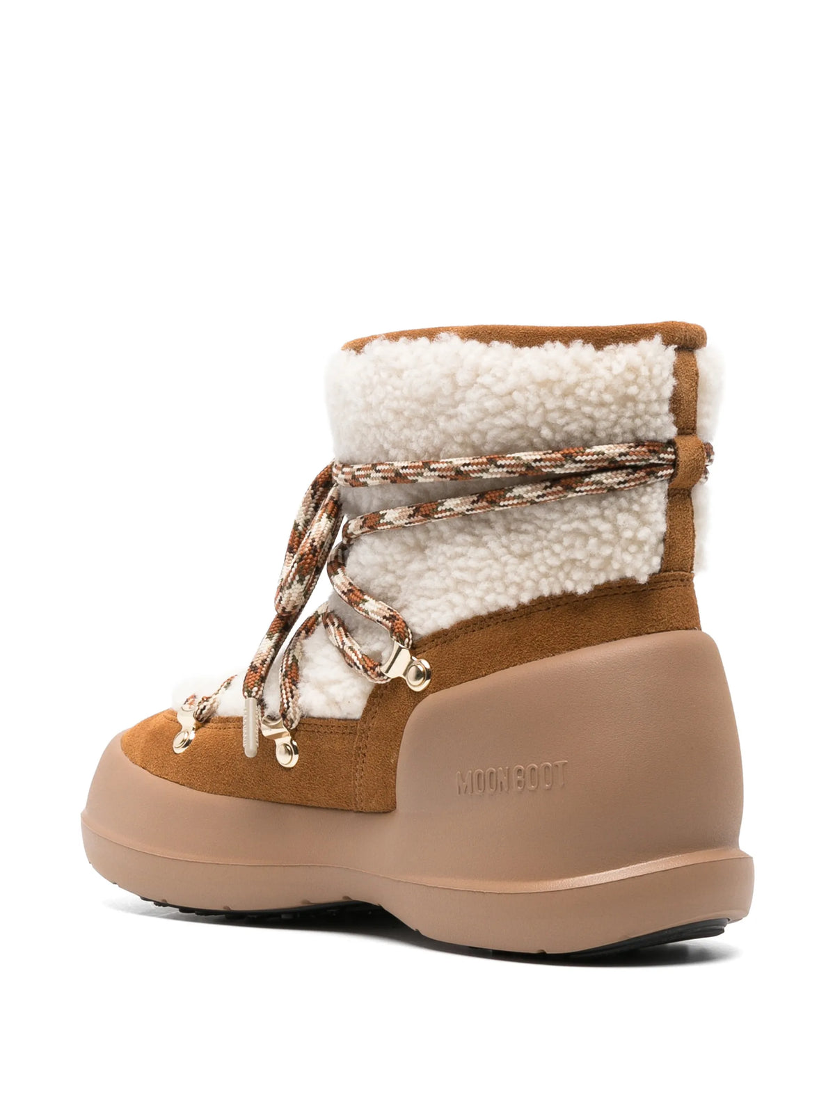 Mezzaluna shearling boots