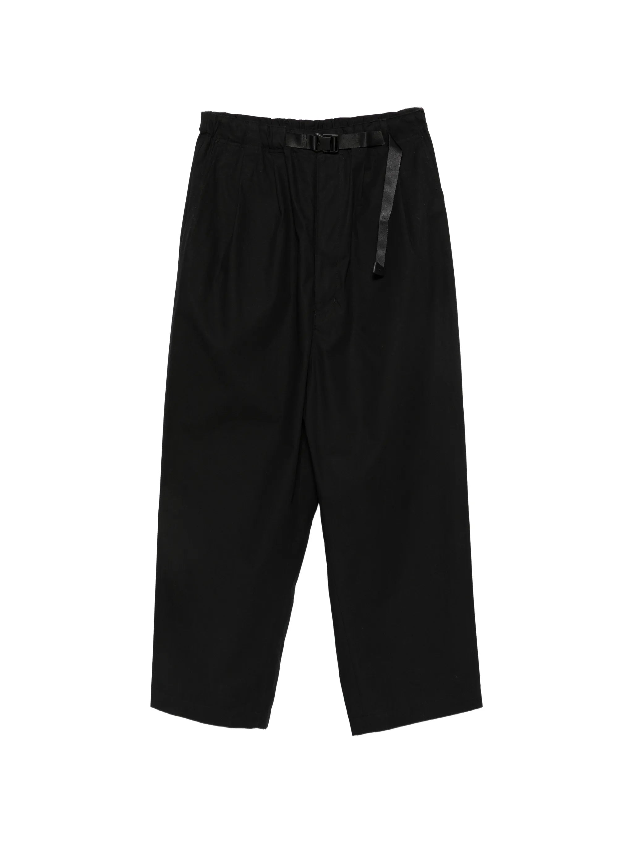 belted straight-leg trousers