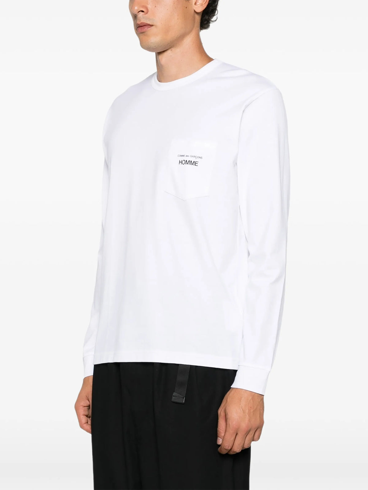 logo-print chest-pocket T-shirt