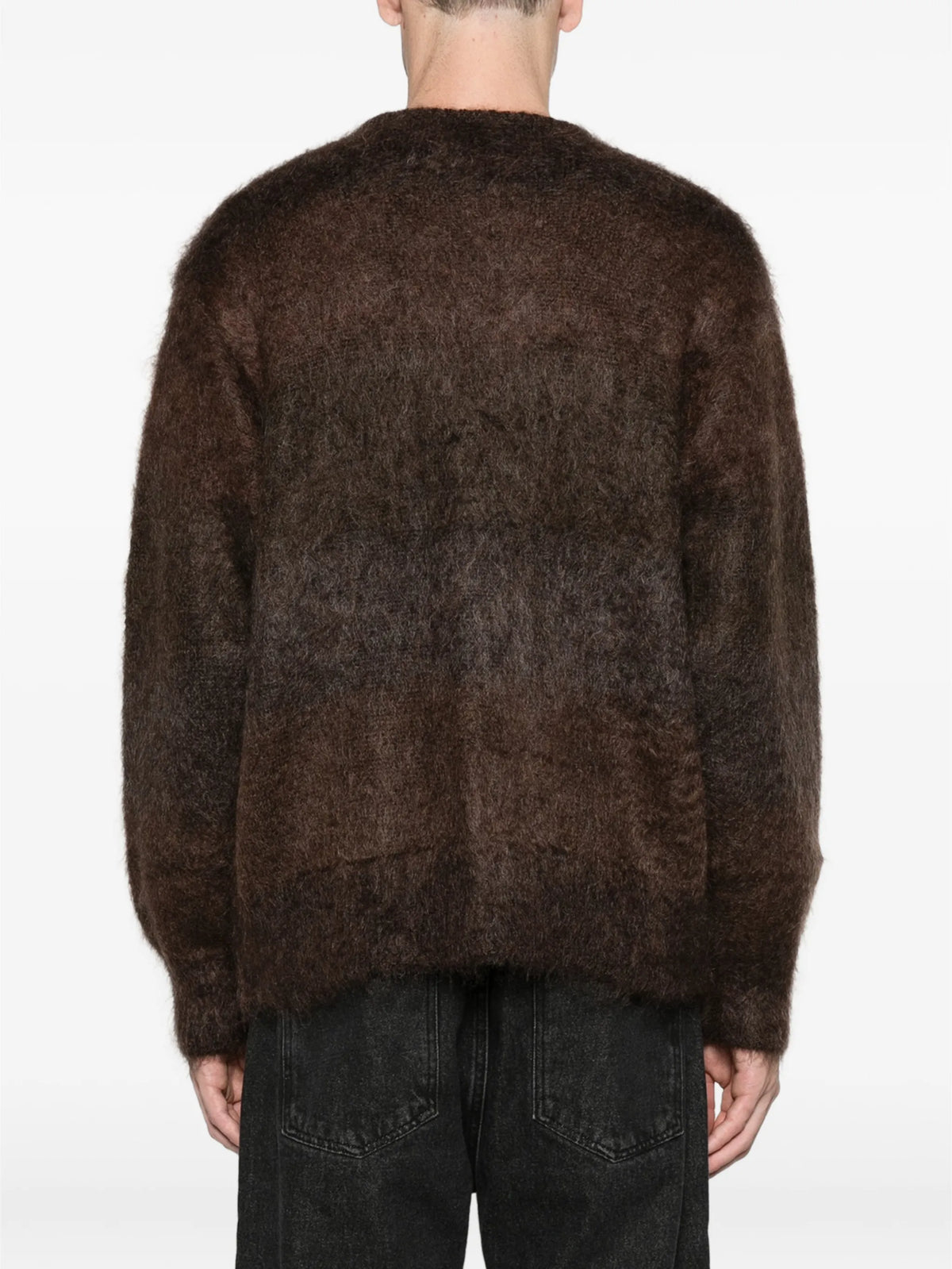 fuzzy alpaca cardigan