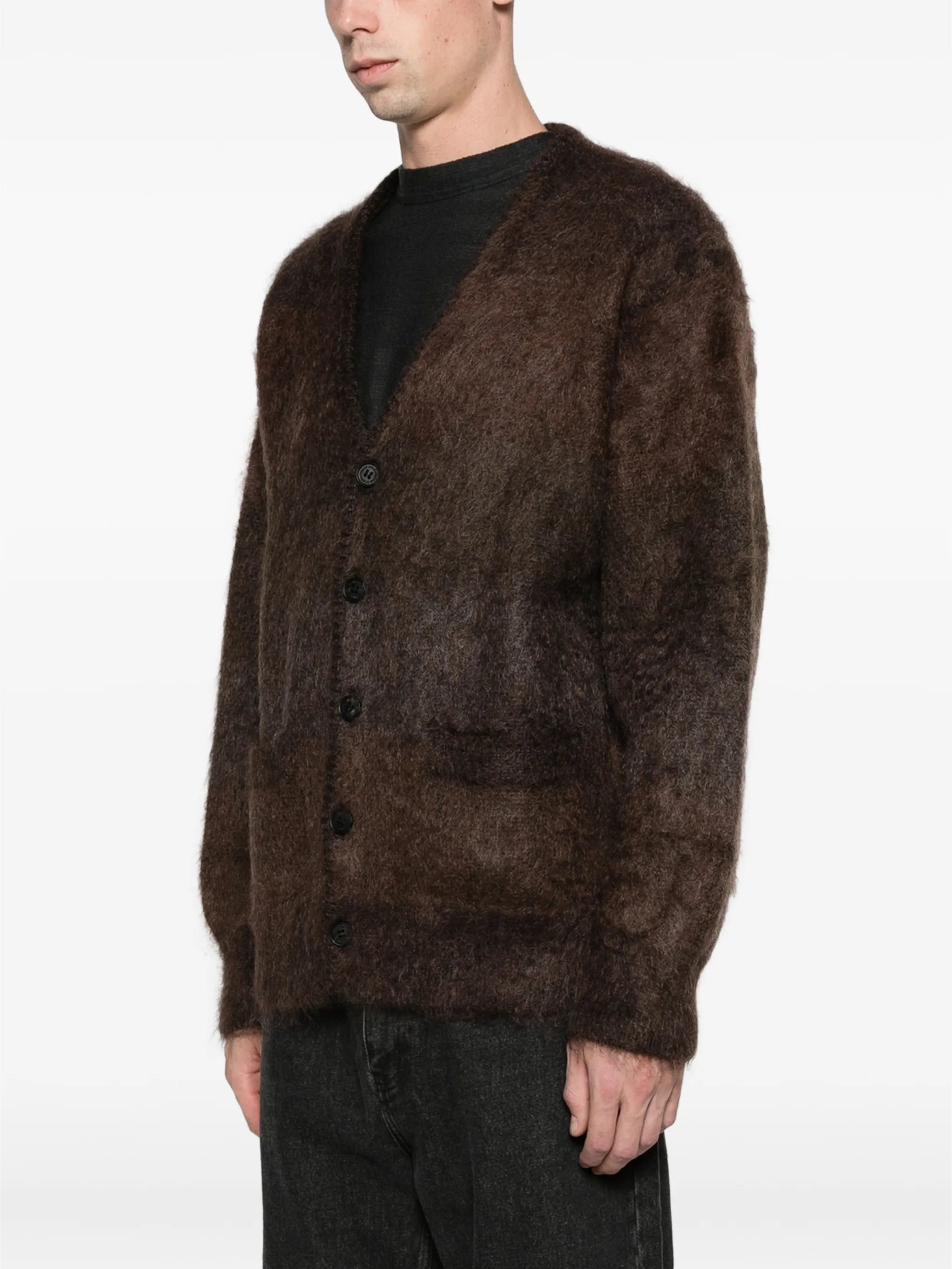 fuzzy alpaca cardigan