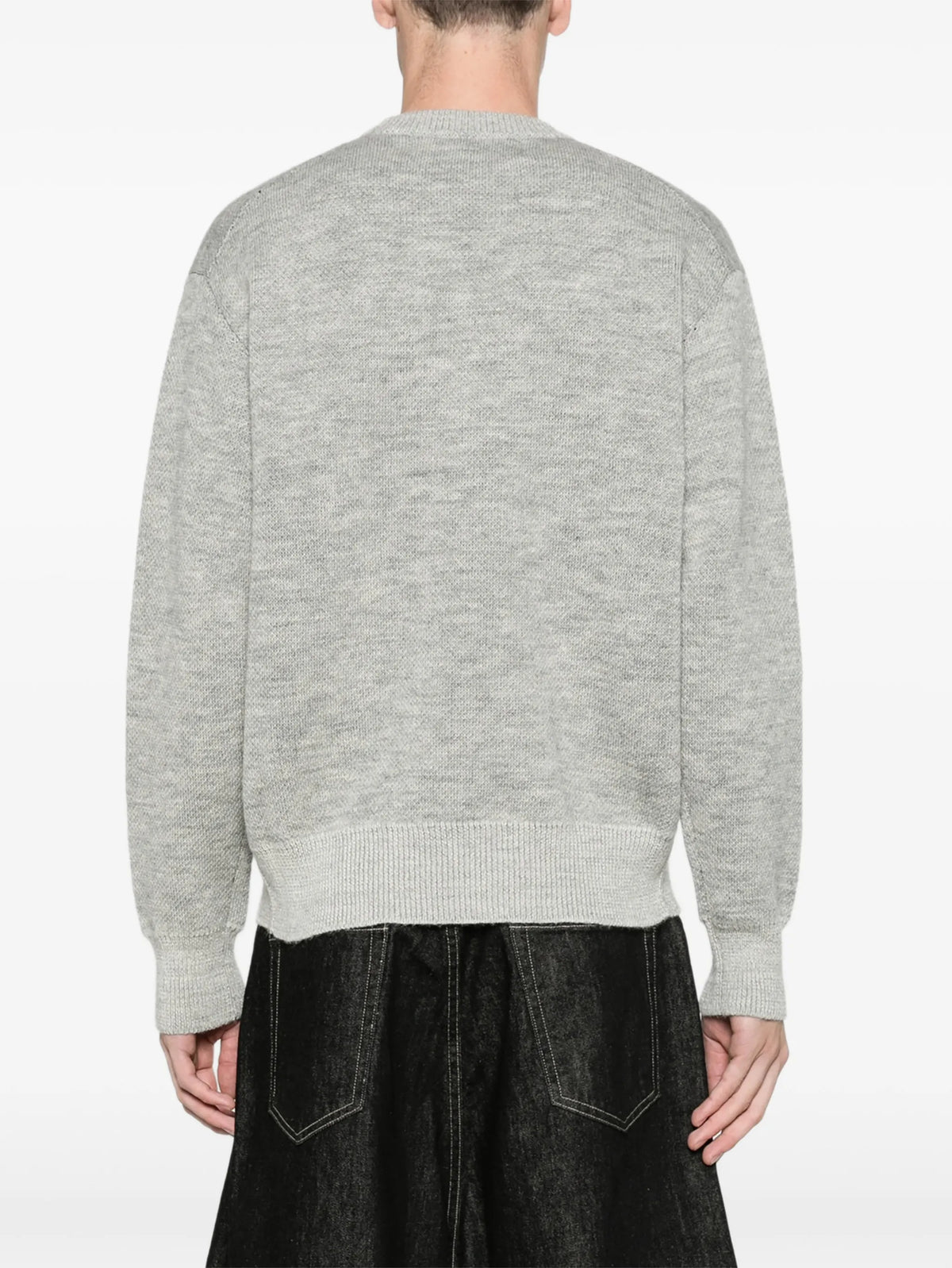 crest jacquard sweater