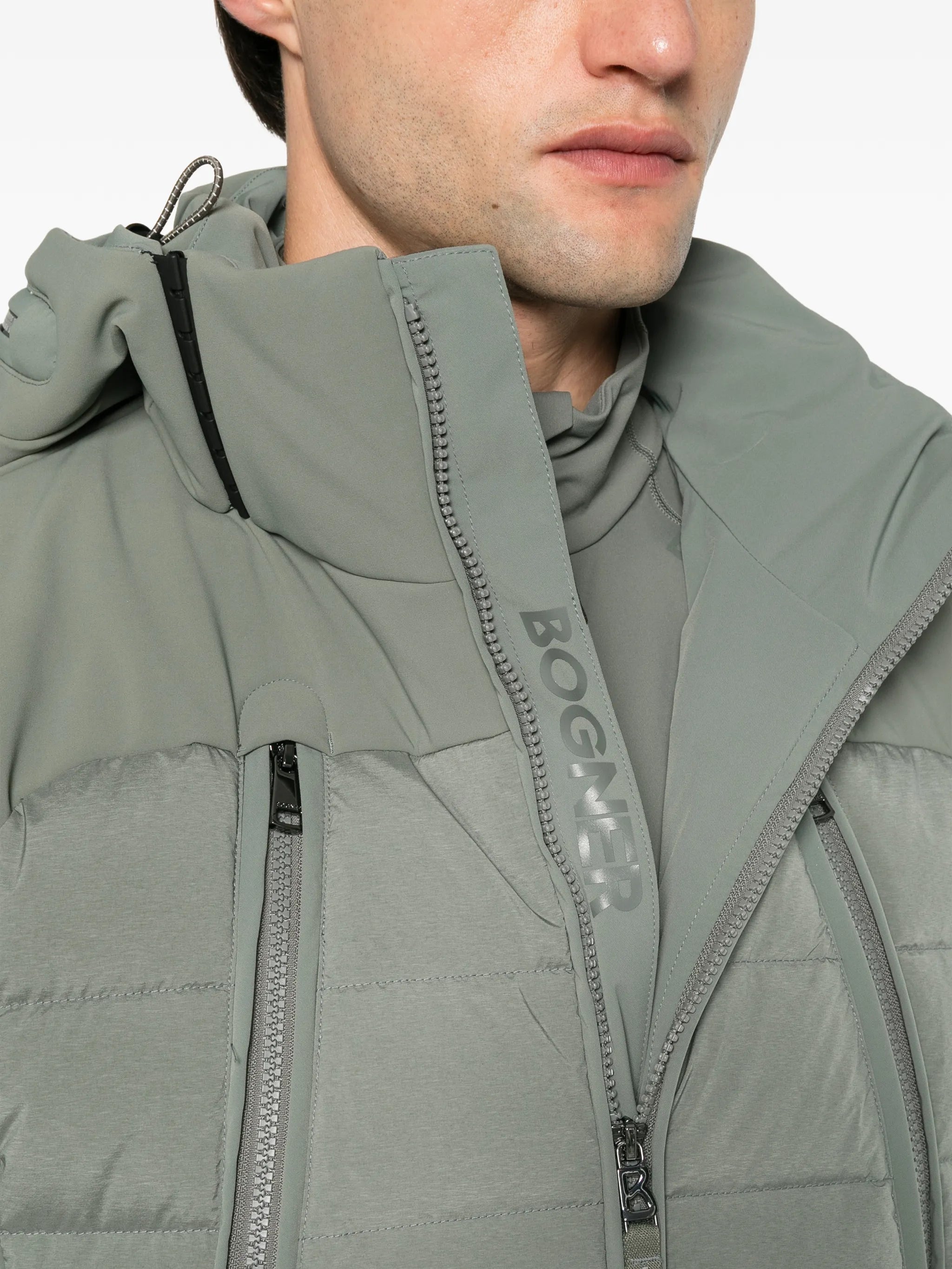 Soel padded hooded ski jacket