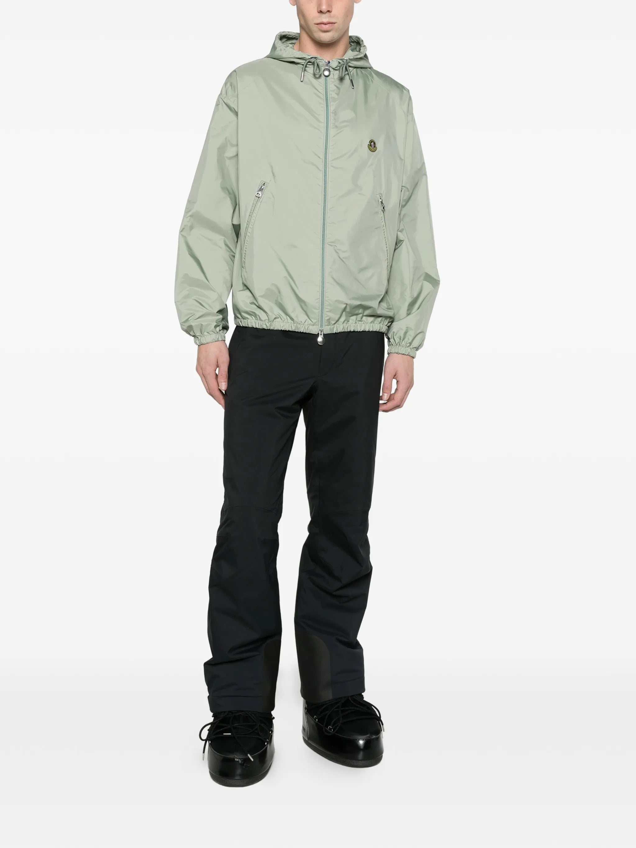 hooded windbreaker