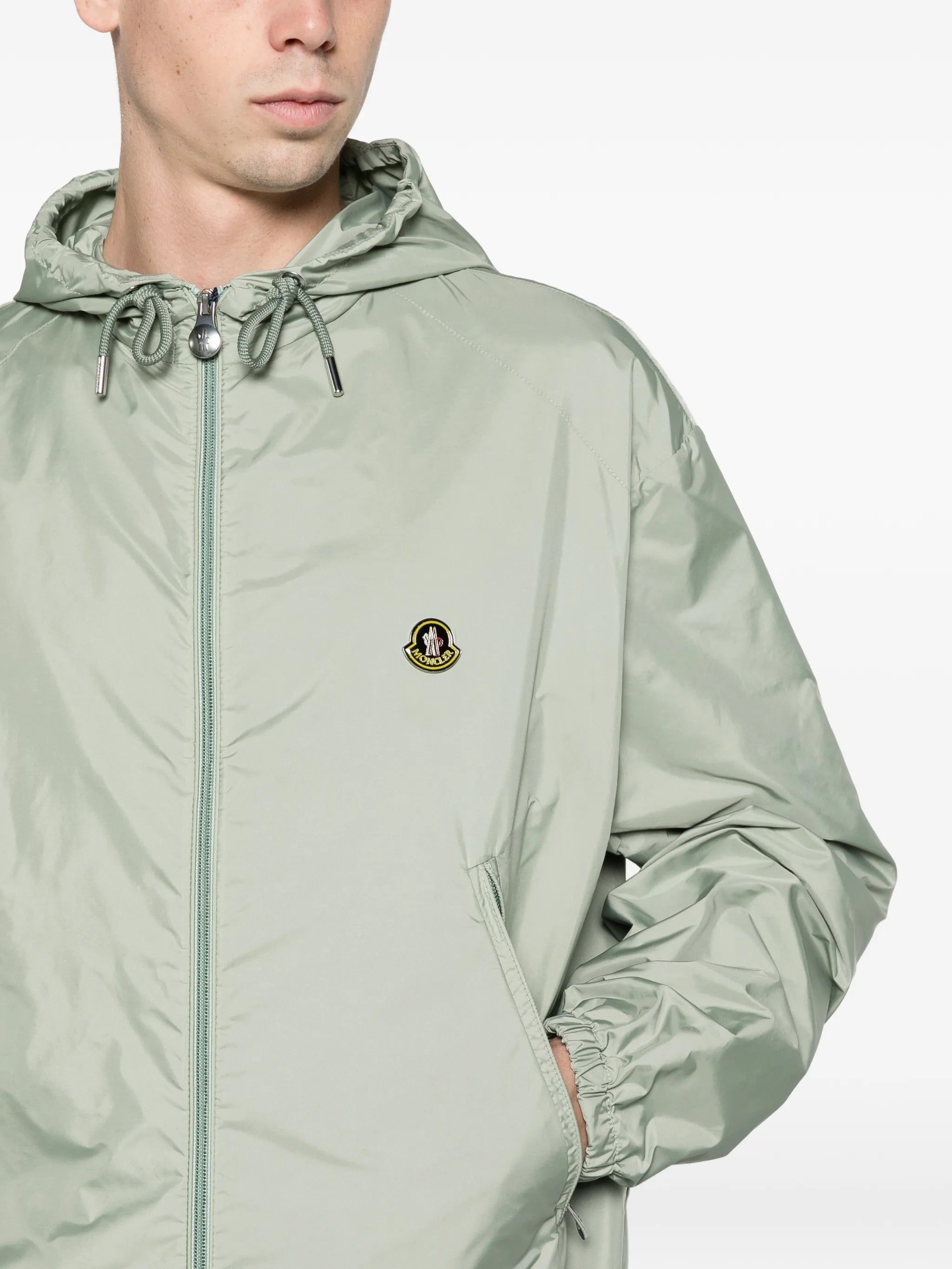 hooded windbreaker