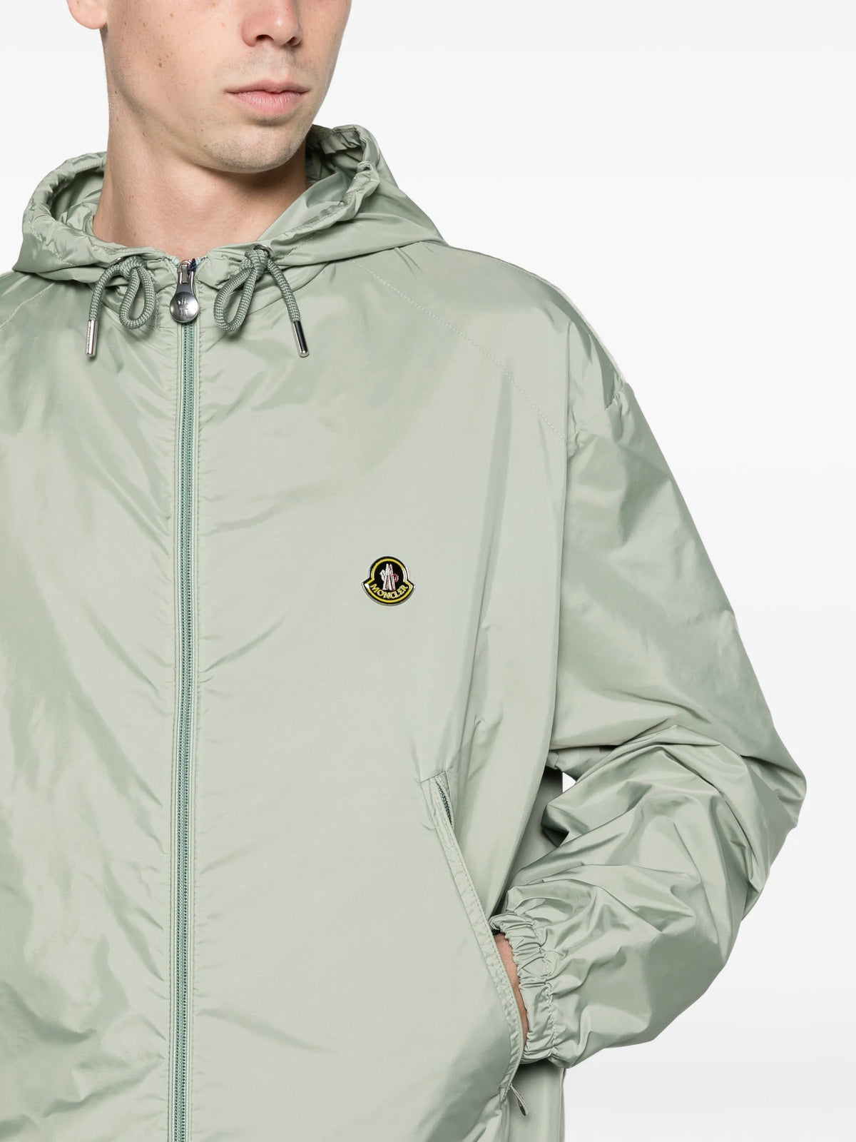 hooded windbreaker