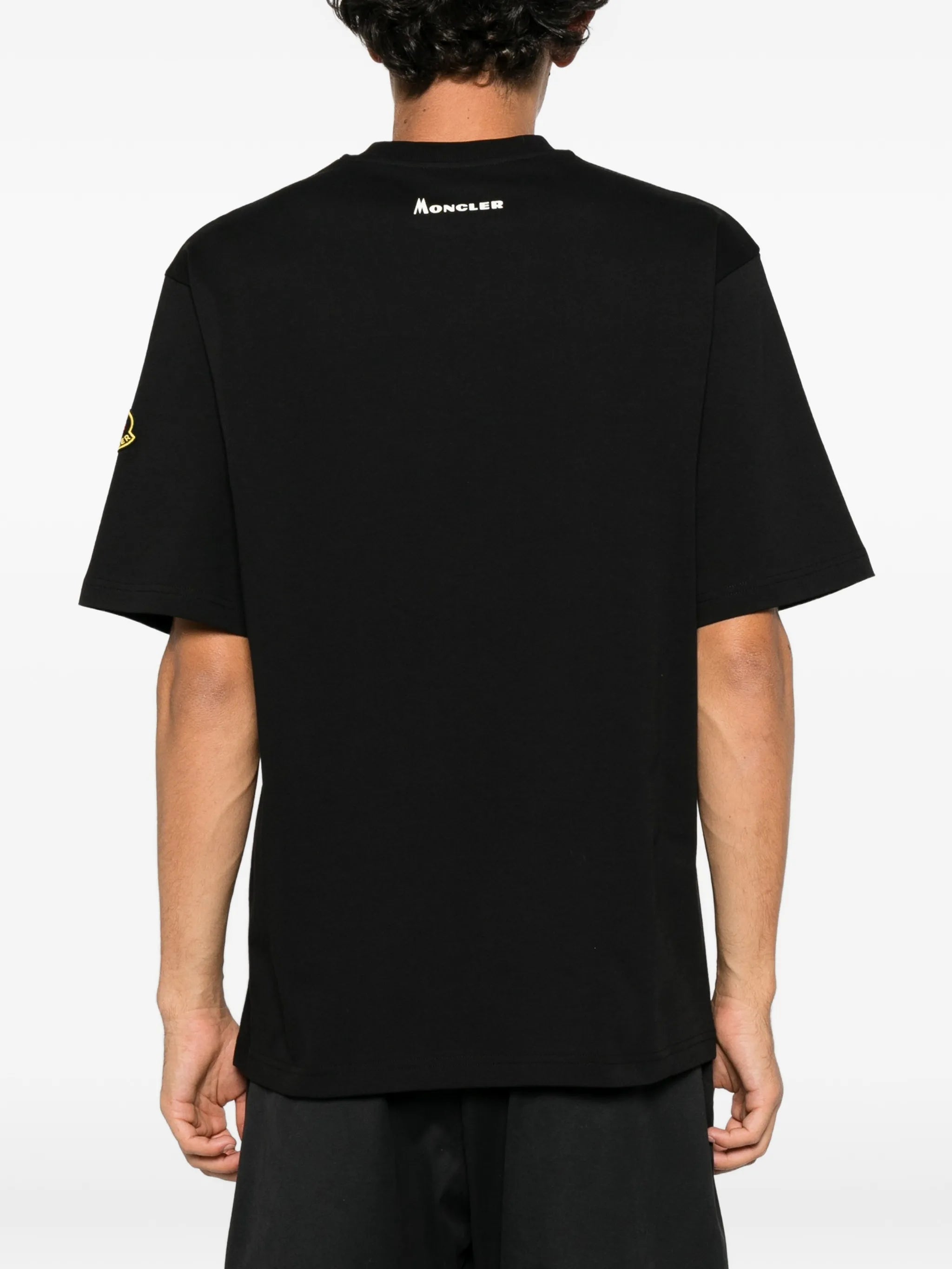 Re-Icon mountain-print logo-patch T-shirt