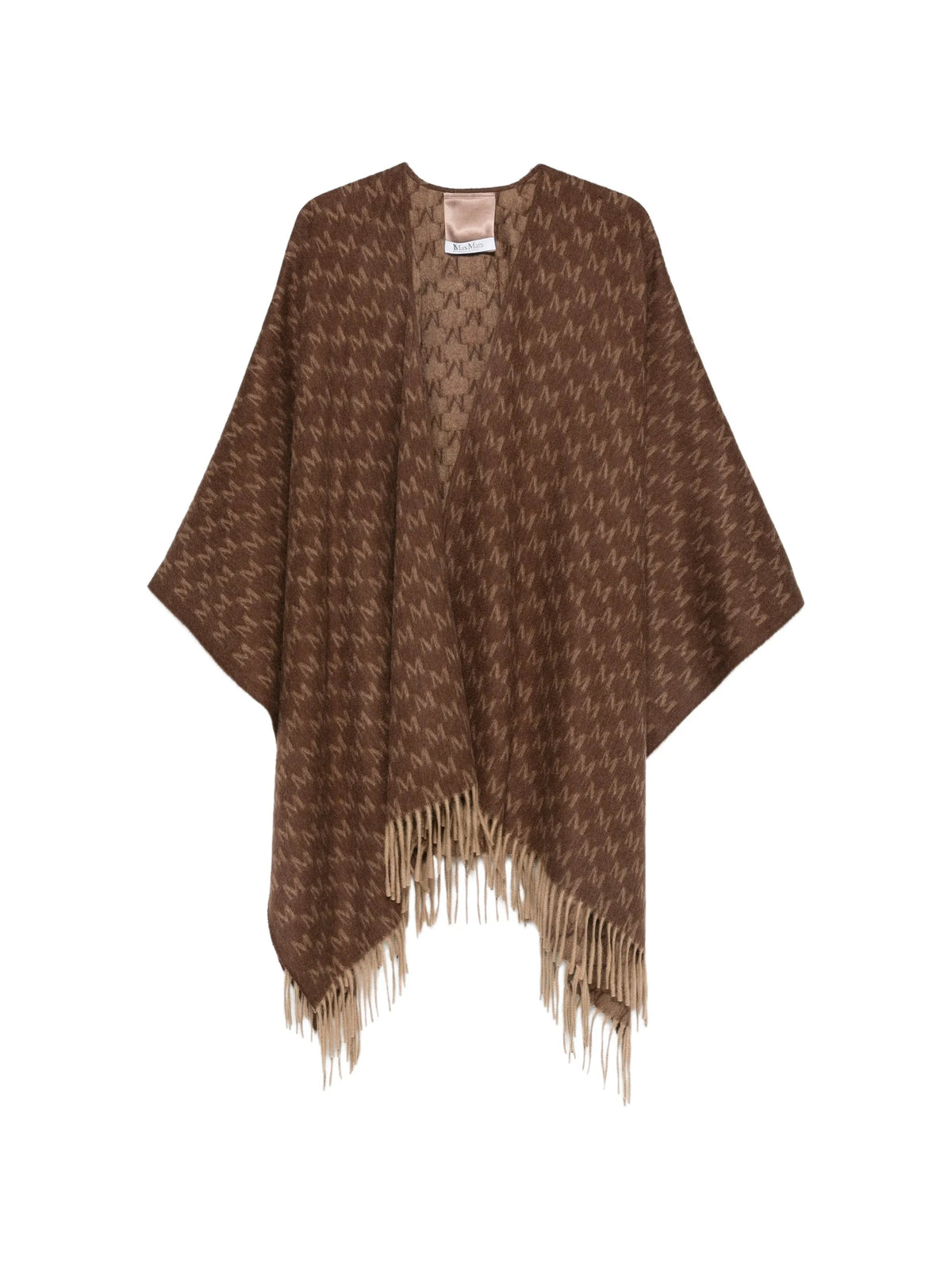 Falange logo-jacquard shawl