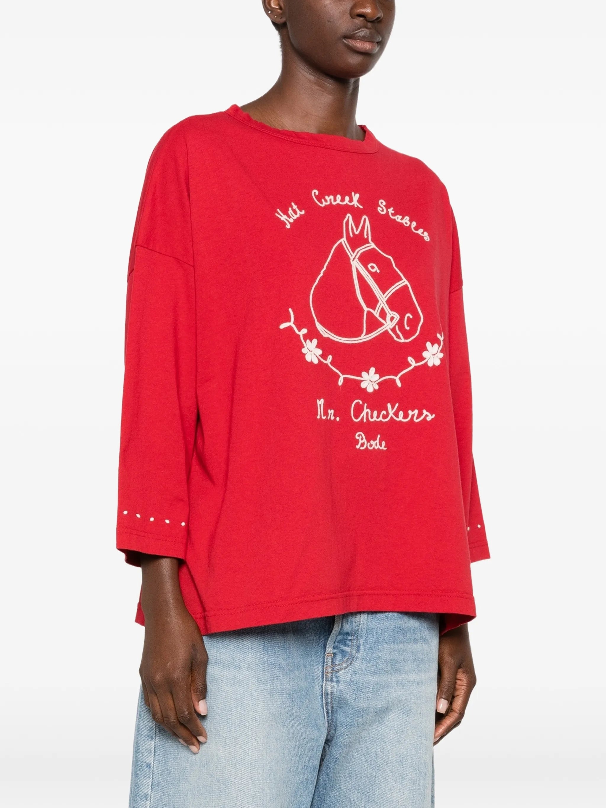Stables embroidered T-shirt