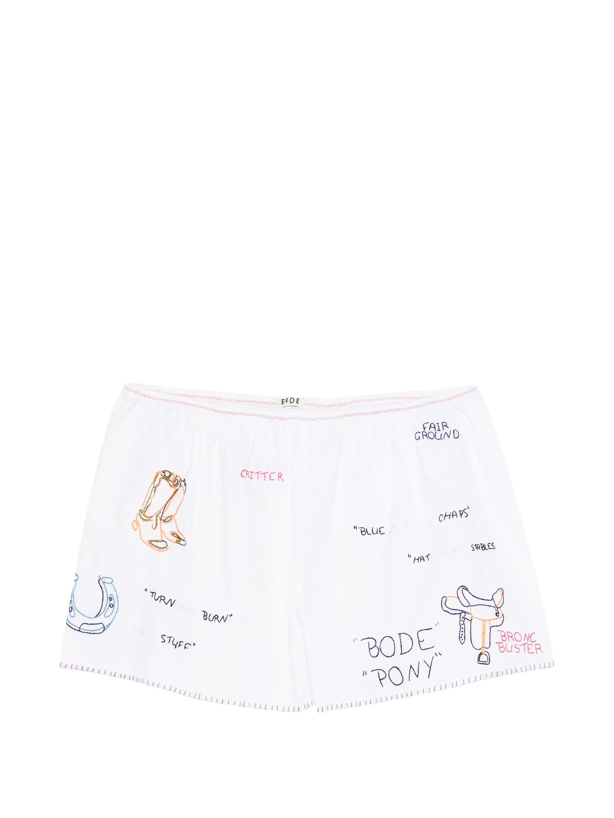 Rodeo Dictionary tap shorts