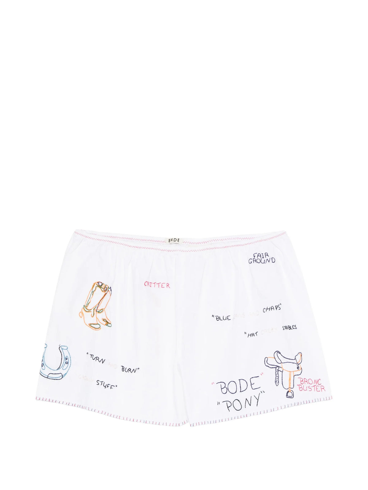 Rodeo Dictionary tap shorts