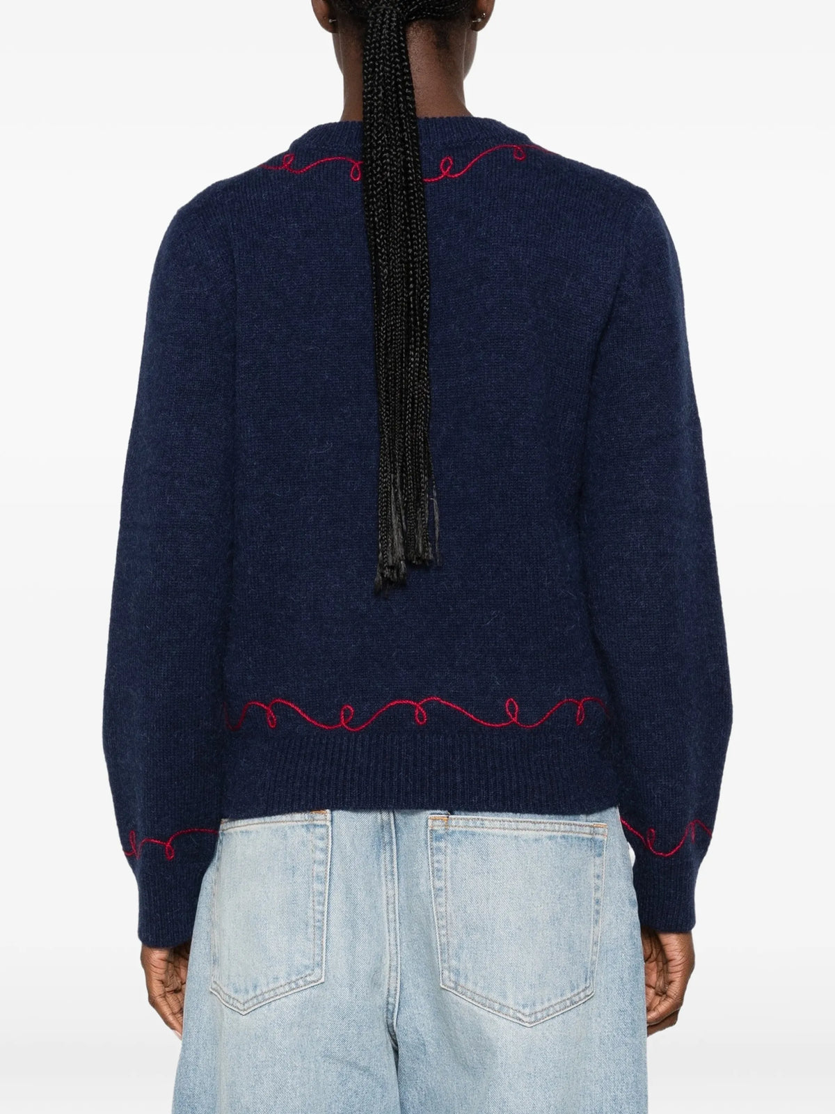 cowboy-appliqué sweater