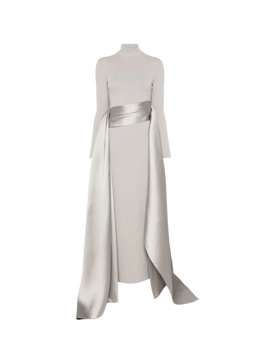 The Olivia maxi dress in pewter