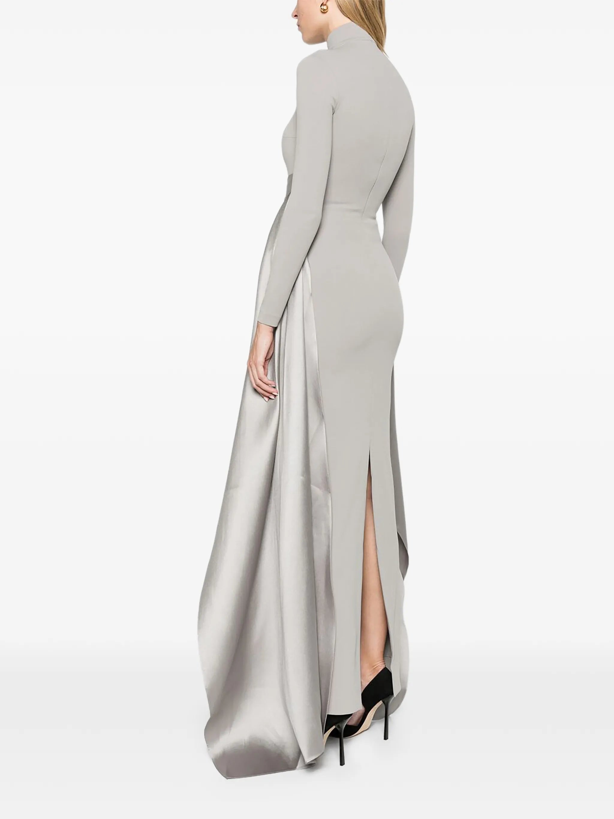 The Olivia maxi dress in pewter