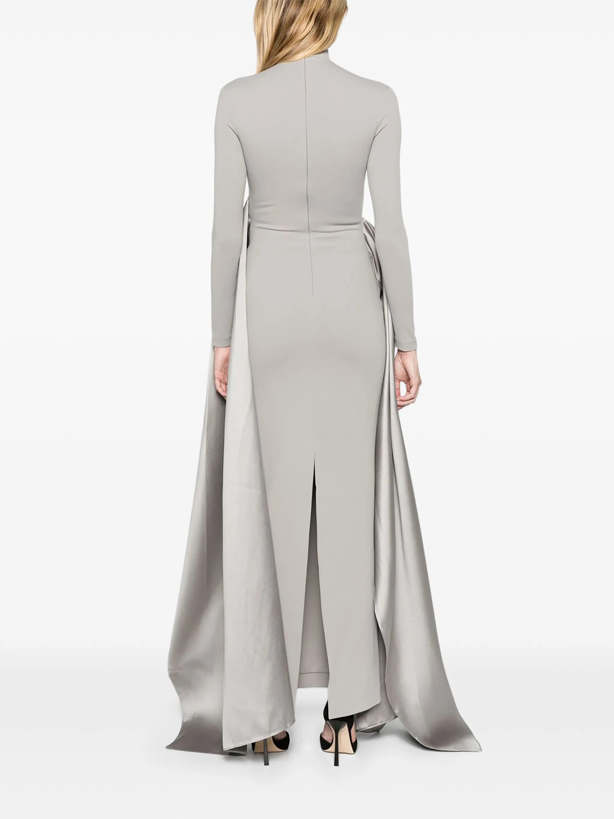 The Olivia maxi dress in pewter