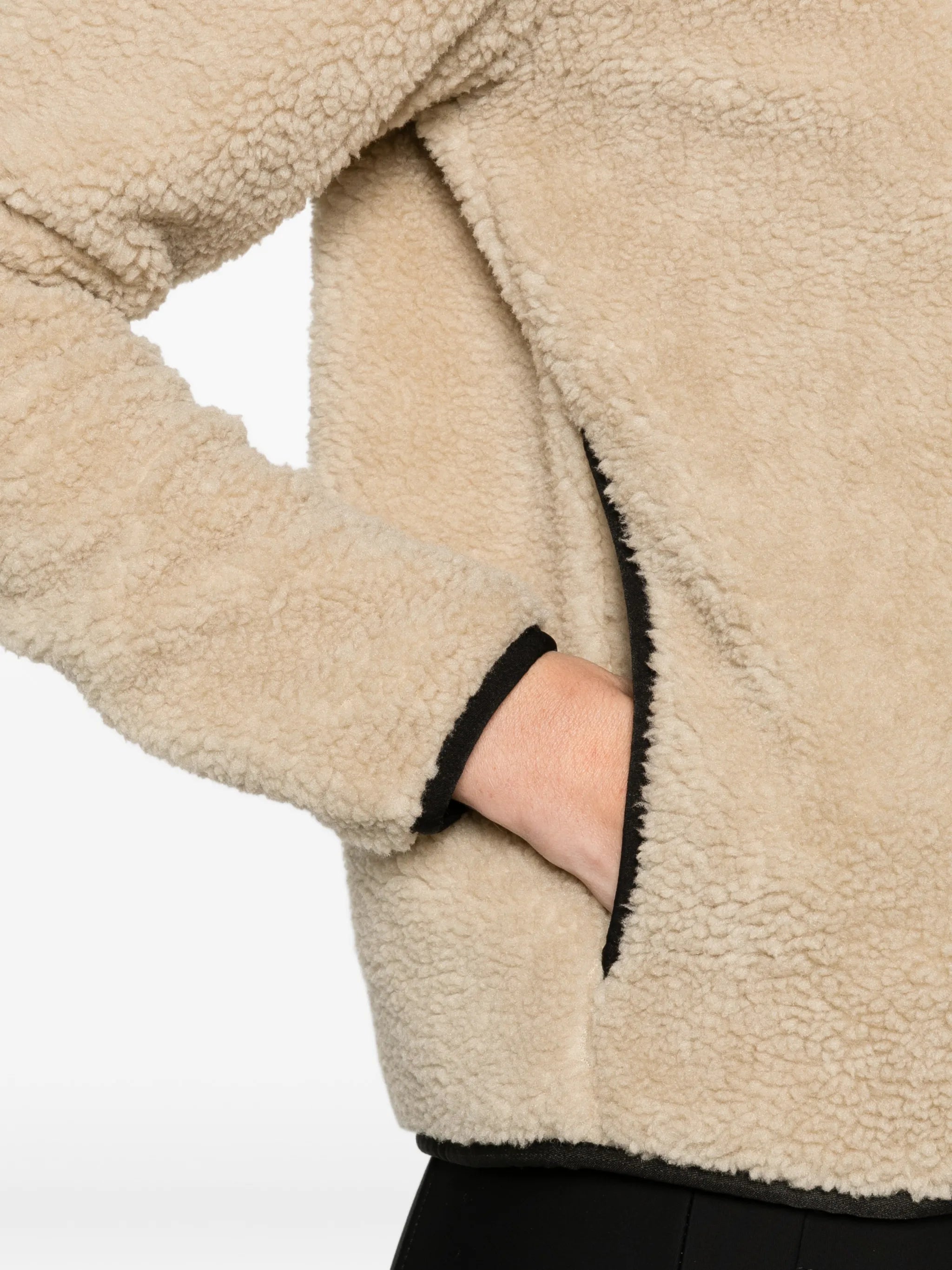 teddy-effect ski fleece