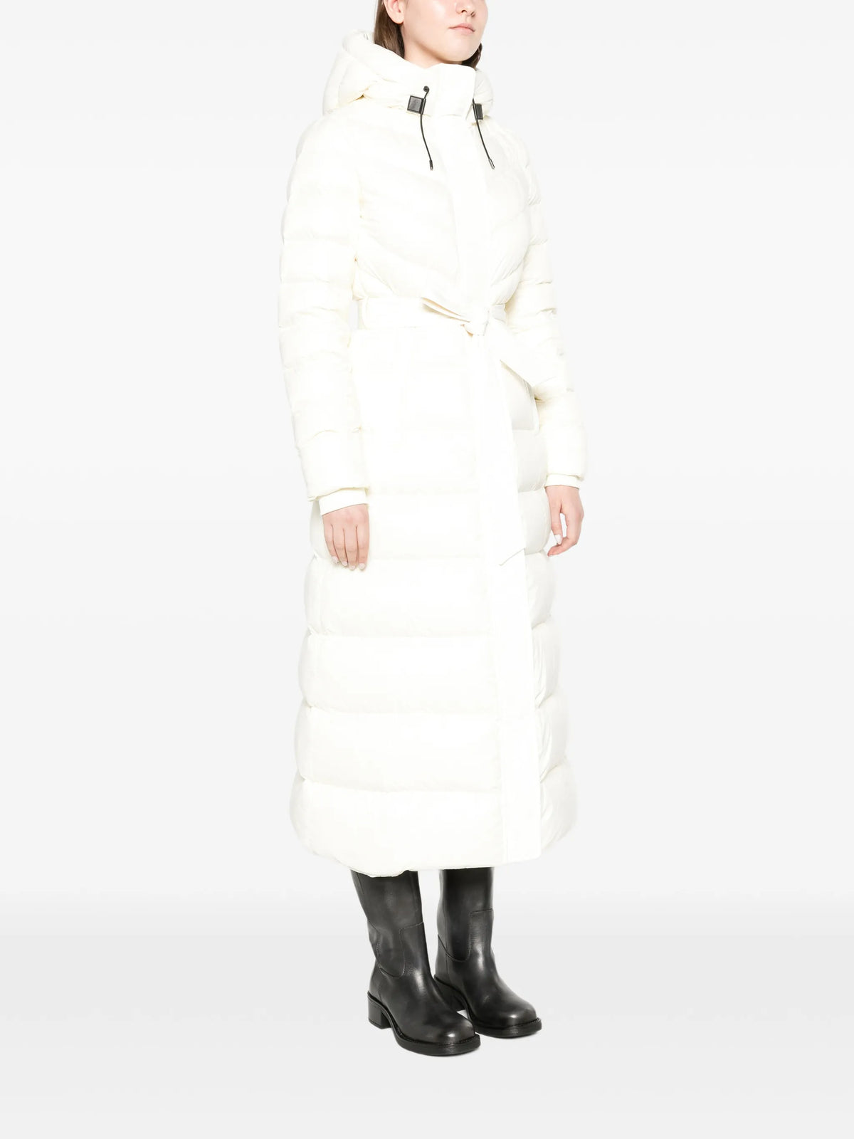 Calina lustrous down maxi coat