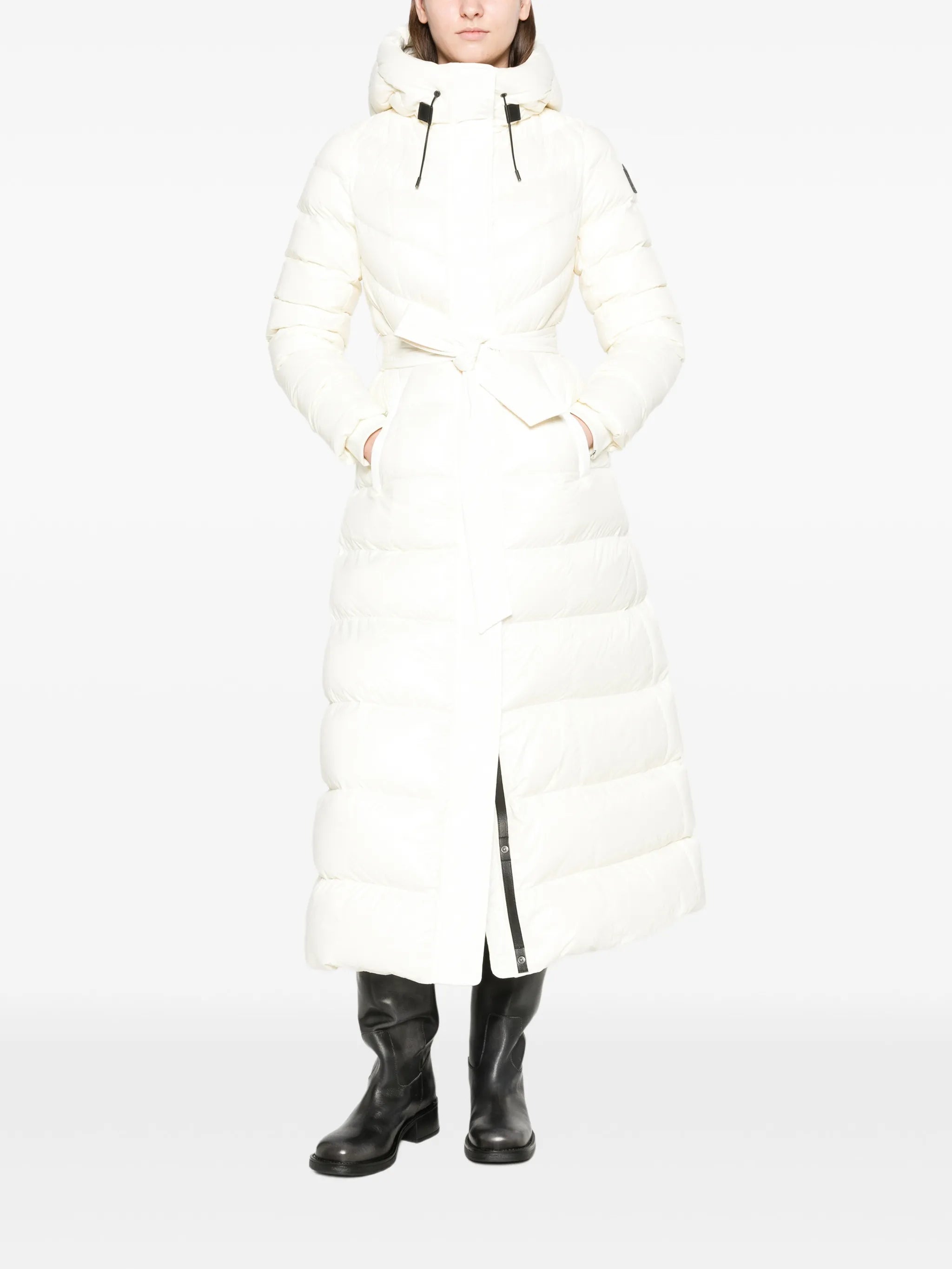 Calina lustrous down maxi coat