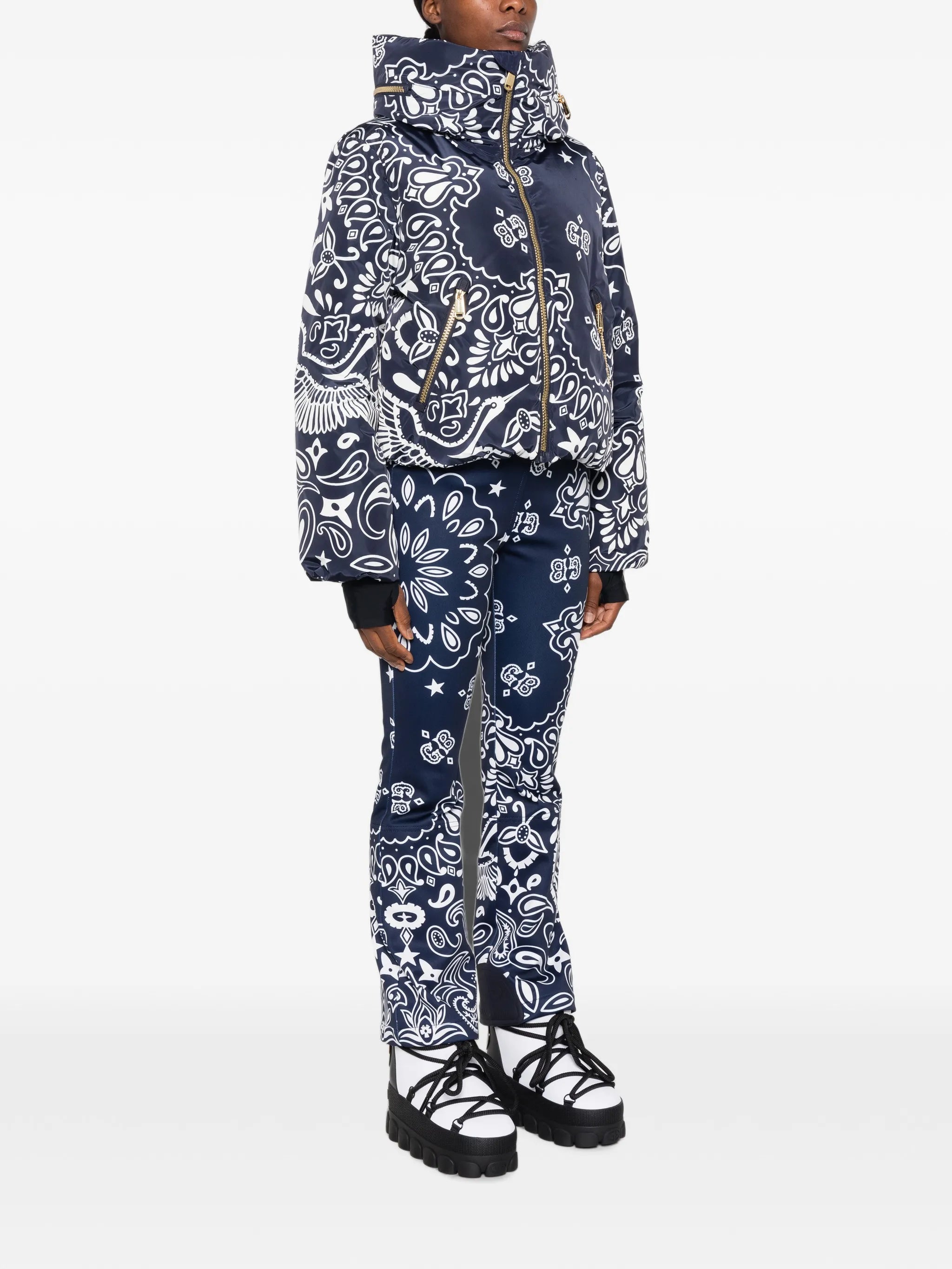 Kyoki bandana-print ski jacket